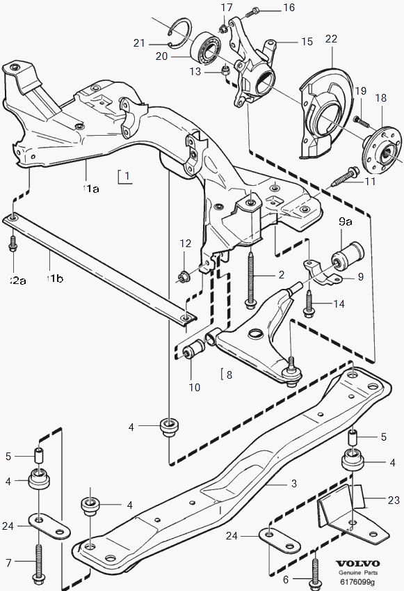 Volvo 30818467 - Сайлентблок, рычаг подвески колеса unicars.by