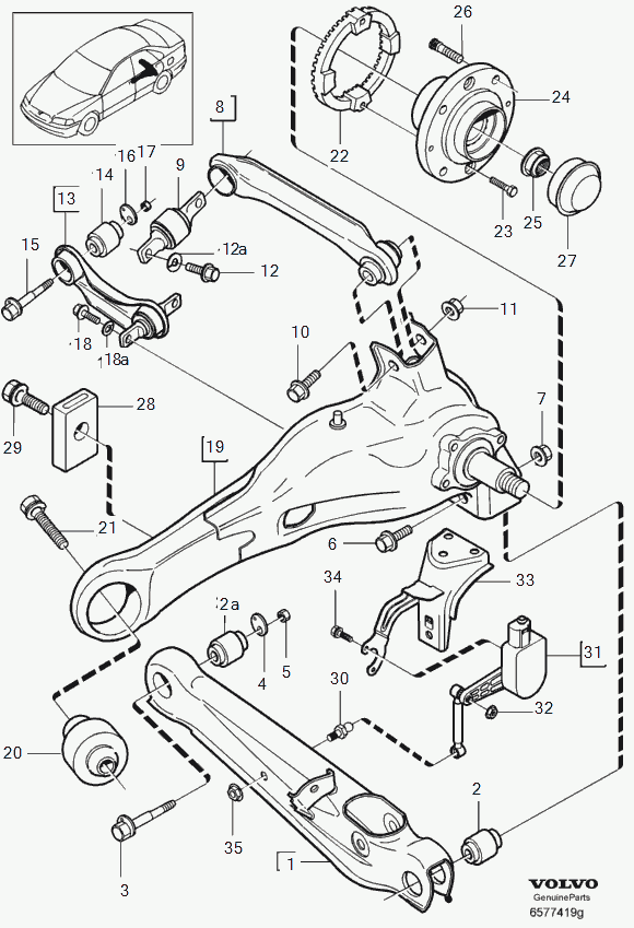 Volvo 30620786 - Рычаг подвески колеса unicars.by