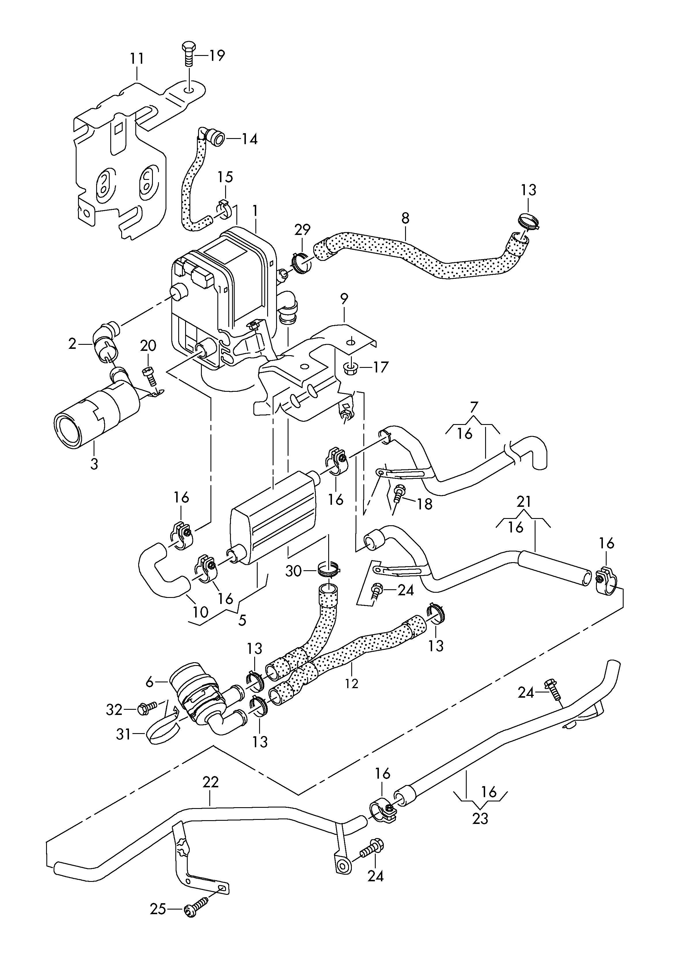 VW 1K0 965 537 - Насос рециркуляции воды, автономное отопление unicars.by