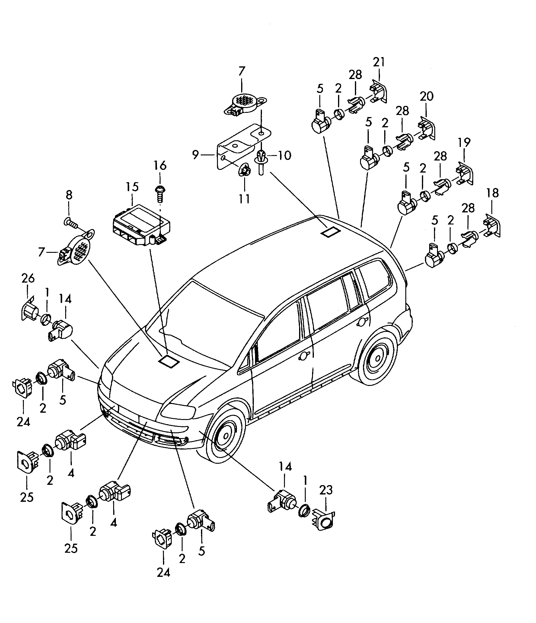 AUDI 3C0 919 275 R - Sensor unicars.by