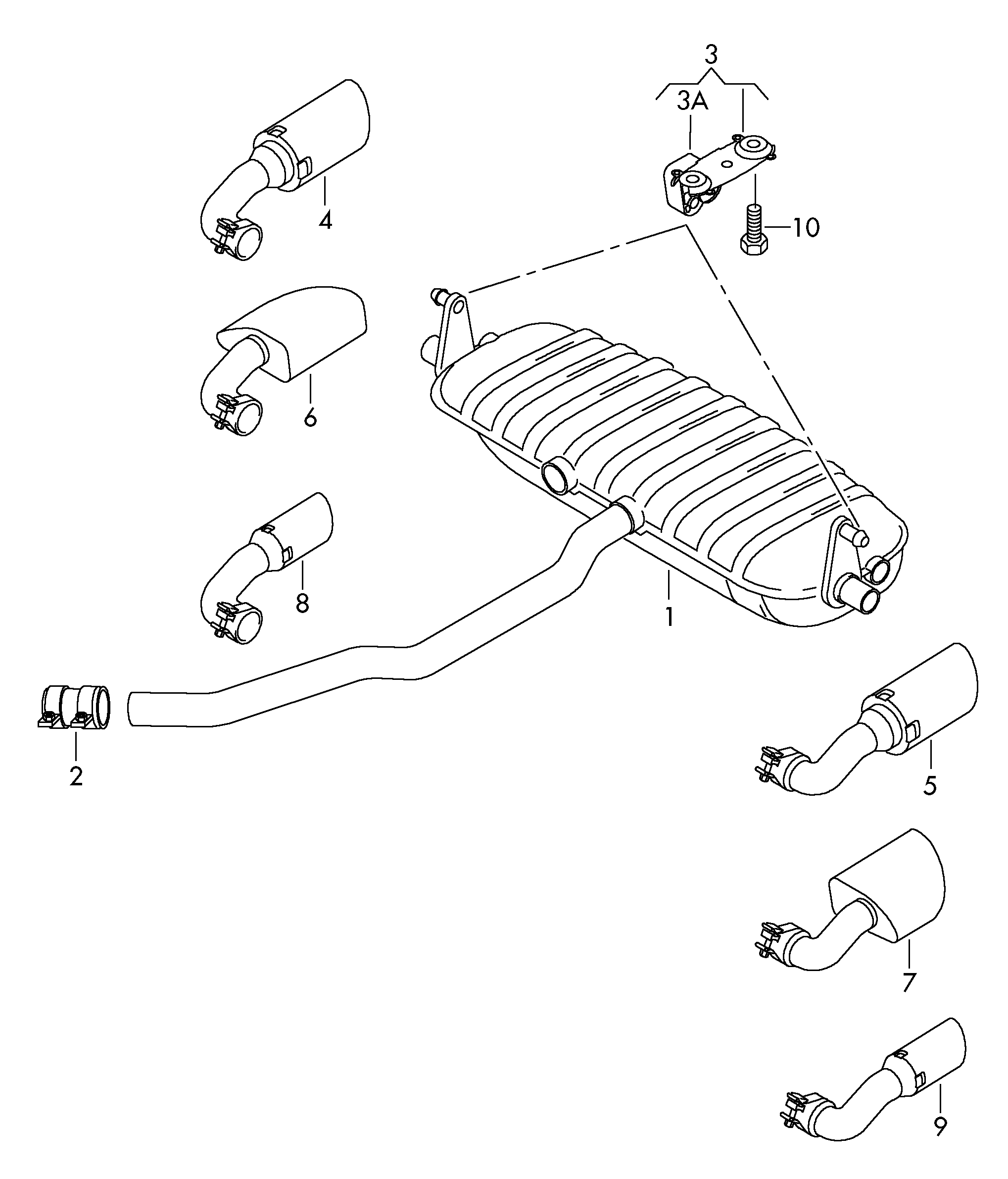 Skoda 1K0 253 141 AA - Соединительные элементы, система выпуска unicars.by