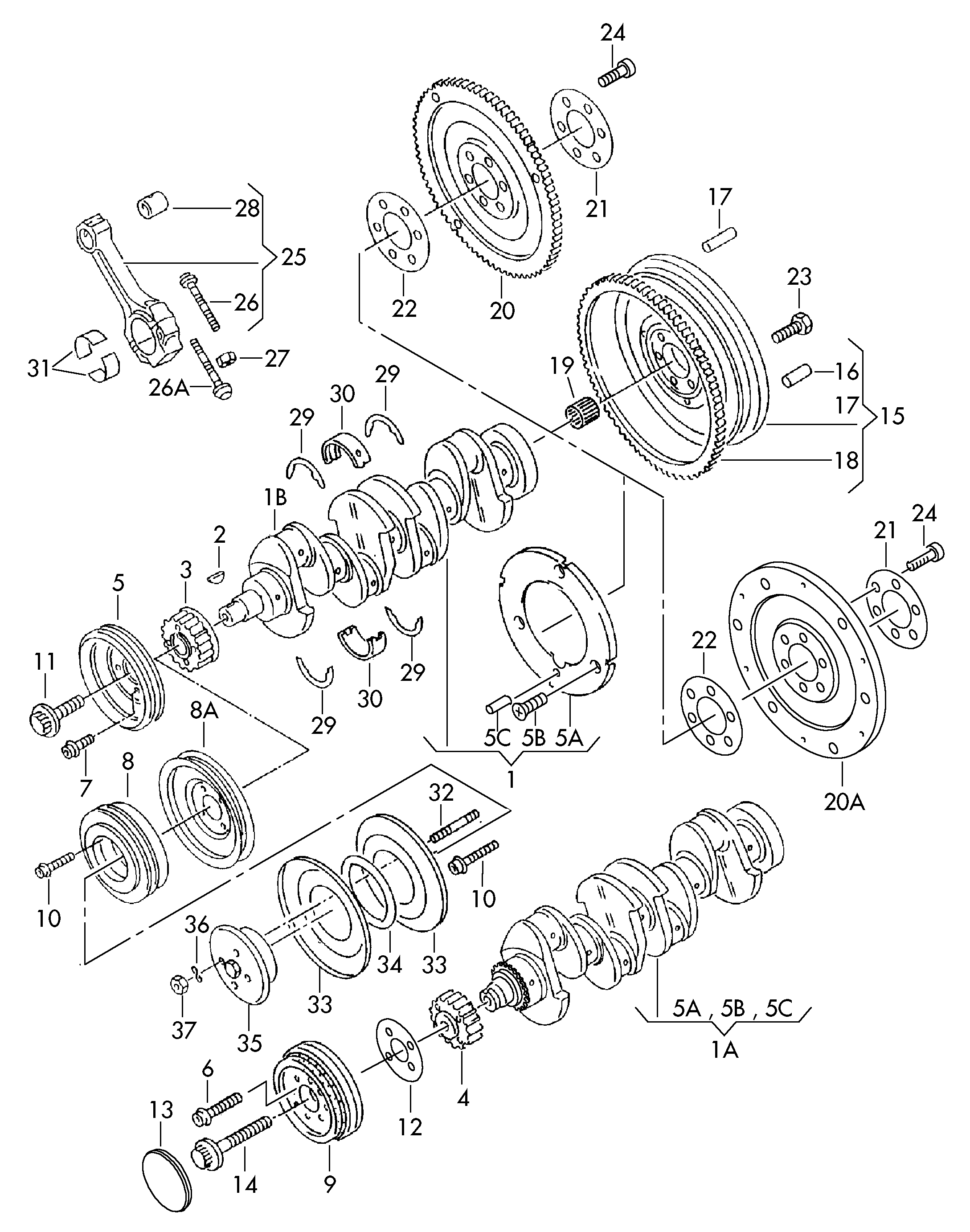 VW 058 105 266 H - Маховик unicars.by