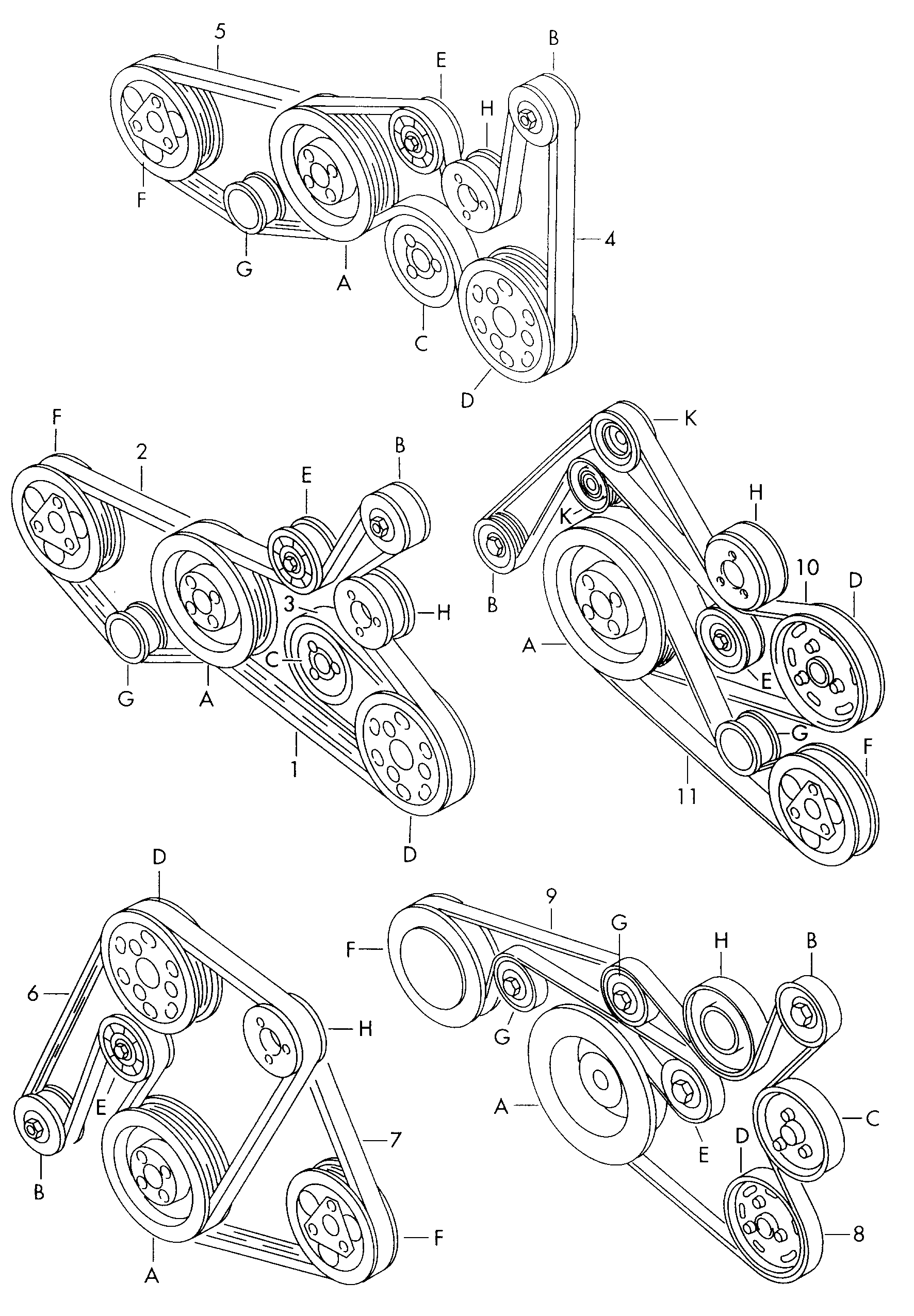 AUDI 06B 903 137 E - Поликлиновой ремень unicars.by