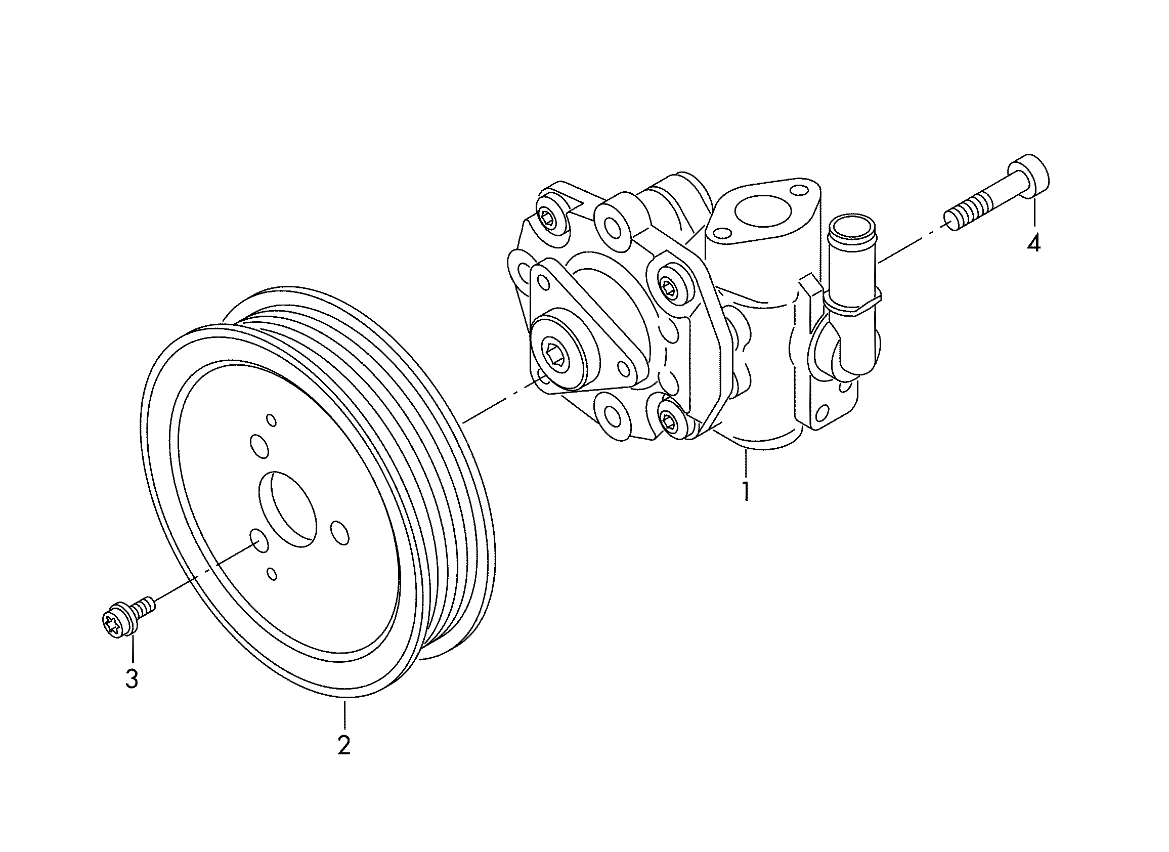 VW 7P6422154A - Гидравлический насос, рулевое управление, ГУР unicars.by