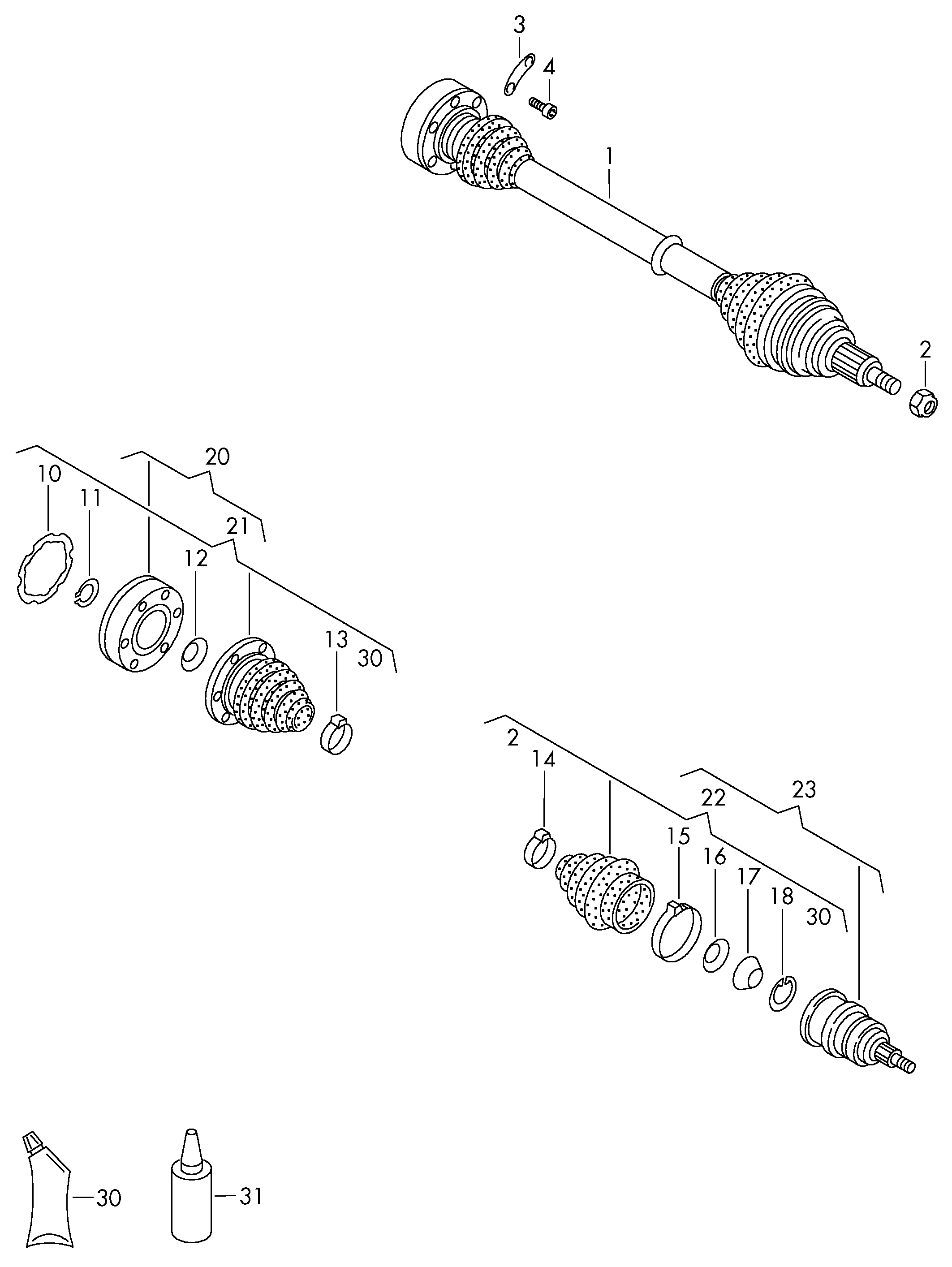 OM 1J0 407 271 FN - Приводной вал unicars.by