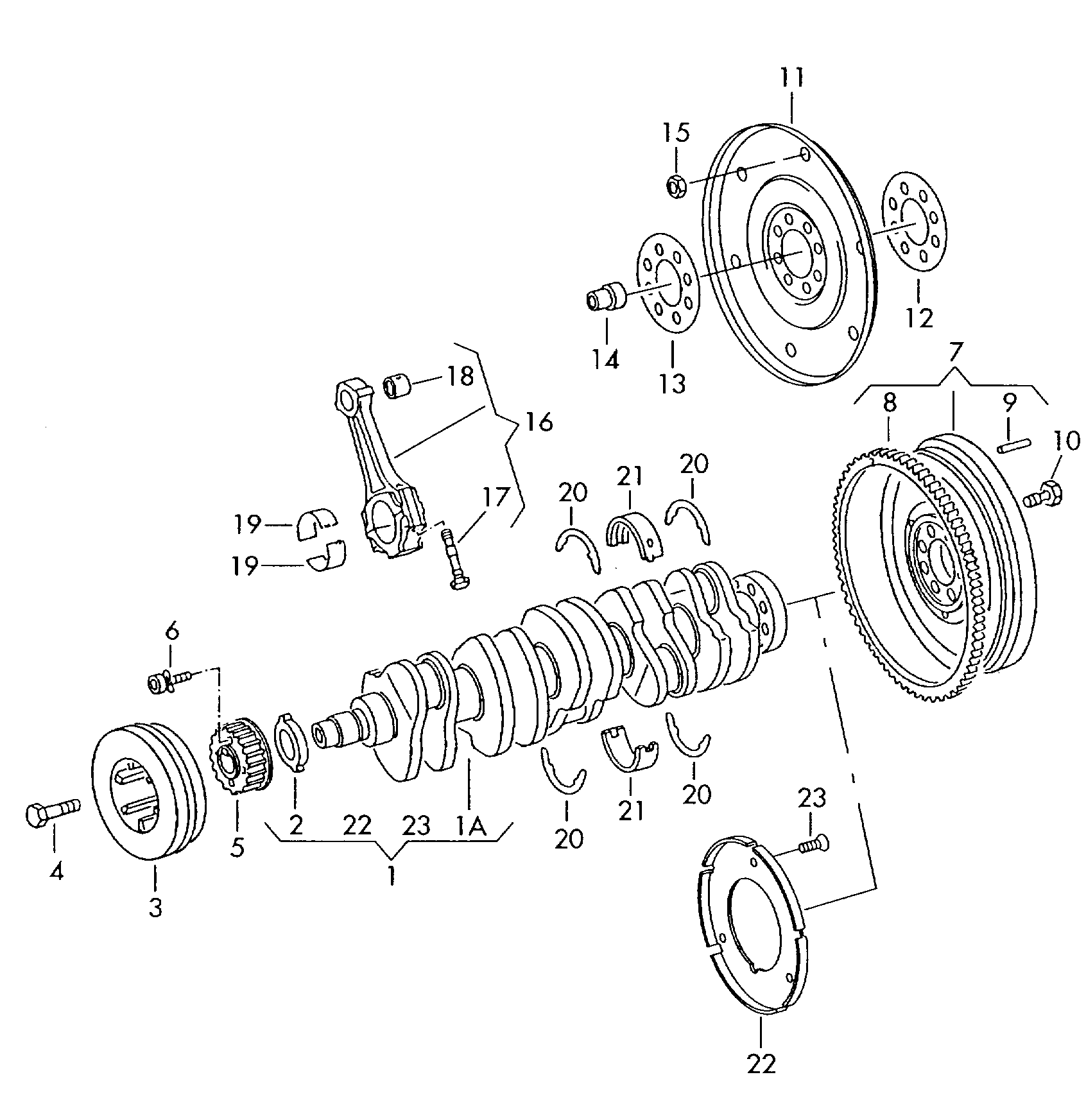 VW 074 105 193 - Плоская шайба, ременный шкив - коленчатый вал unicars.by