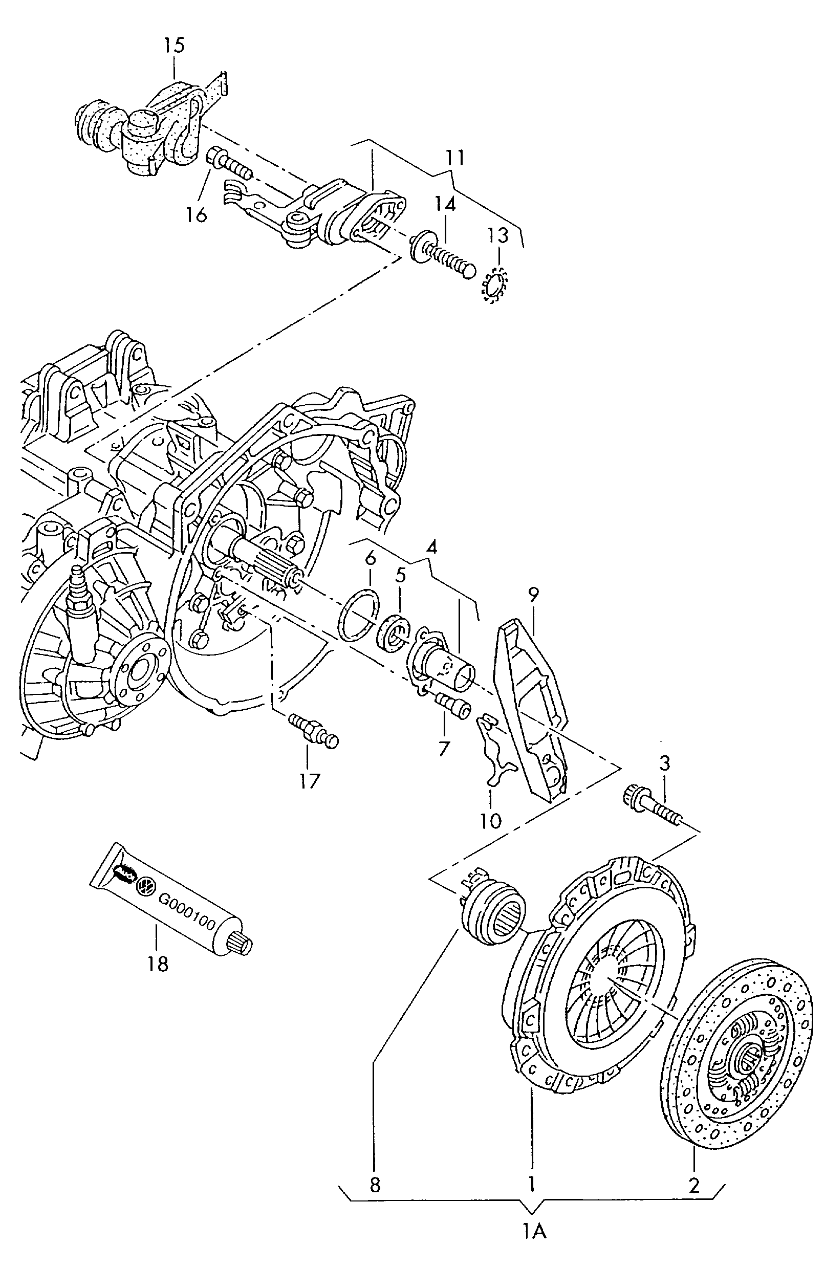 Seat 02A 141 165 A - Выжимной подшипник сцепления unicars.by