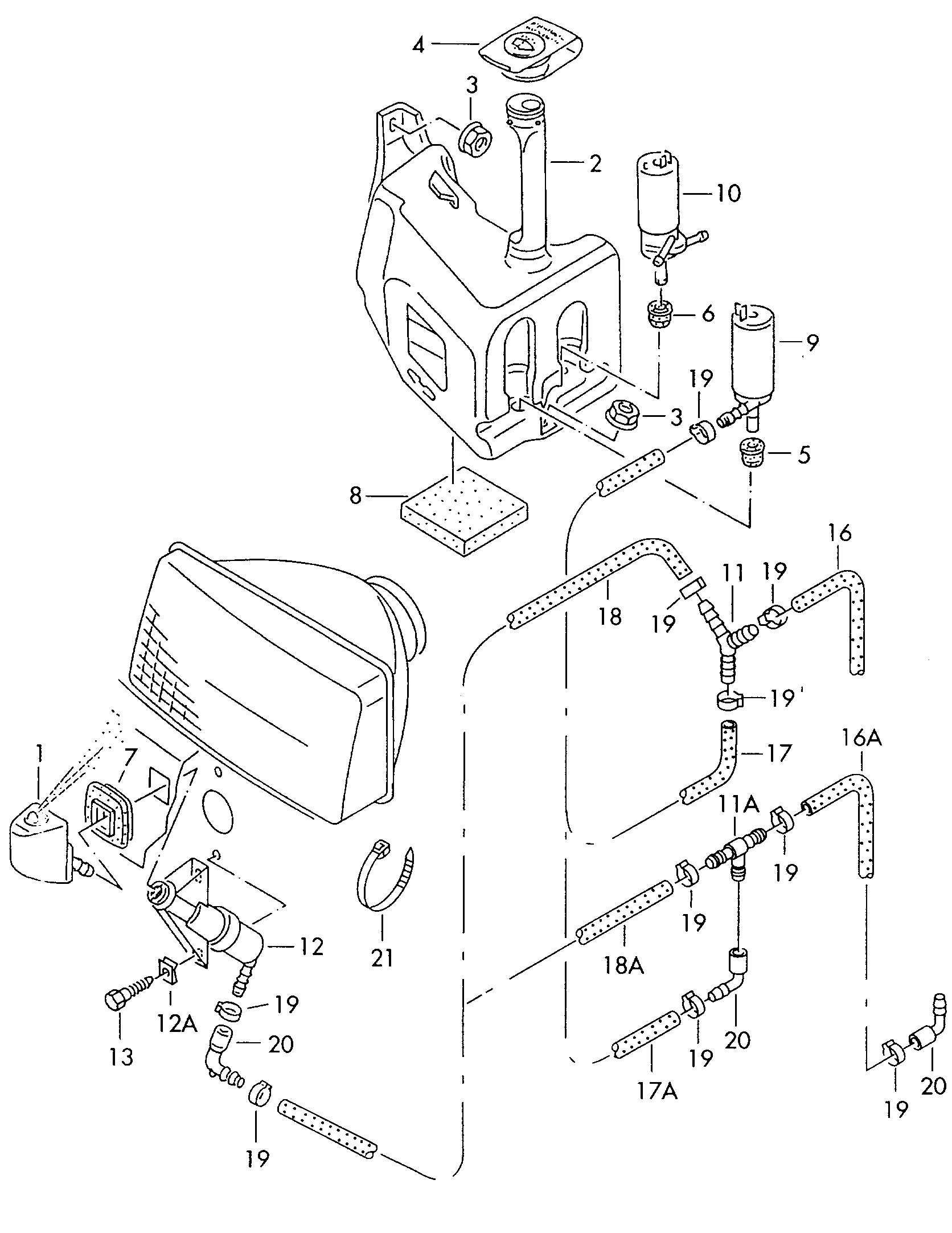 VW 1J0 973 722 - Вилка, штекер прицепа unicars.by