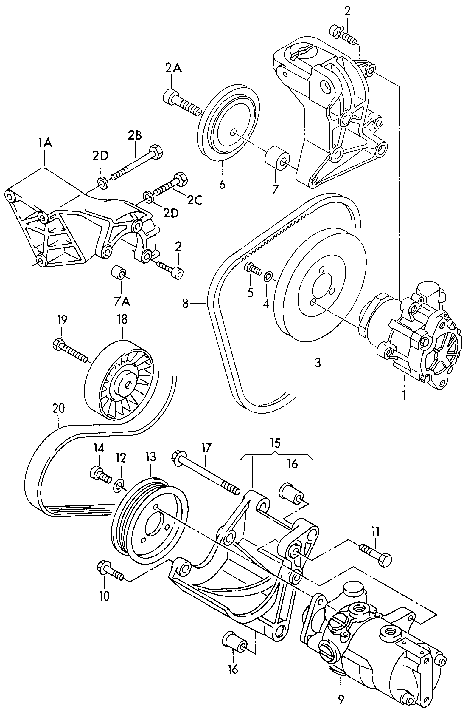 AUDI 074 260 849 J - Поликлиновой ремень unicars.by