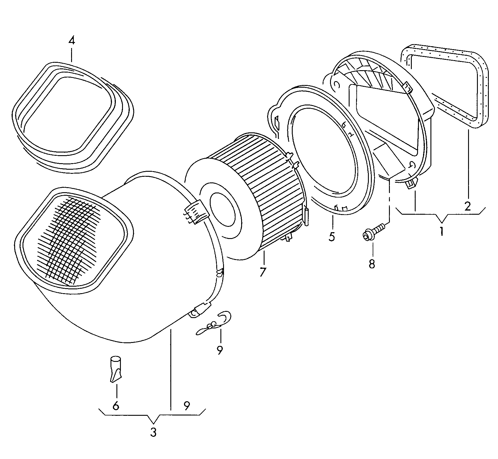 VW 701 815 915 C - Фильтр воздуха в салоне unicars.by