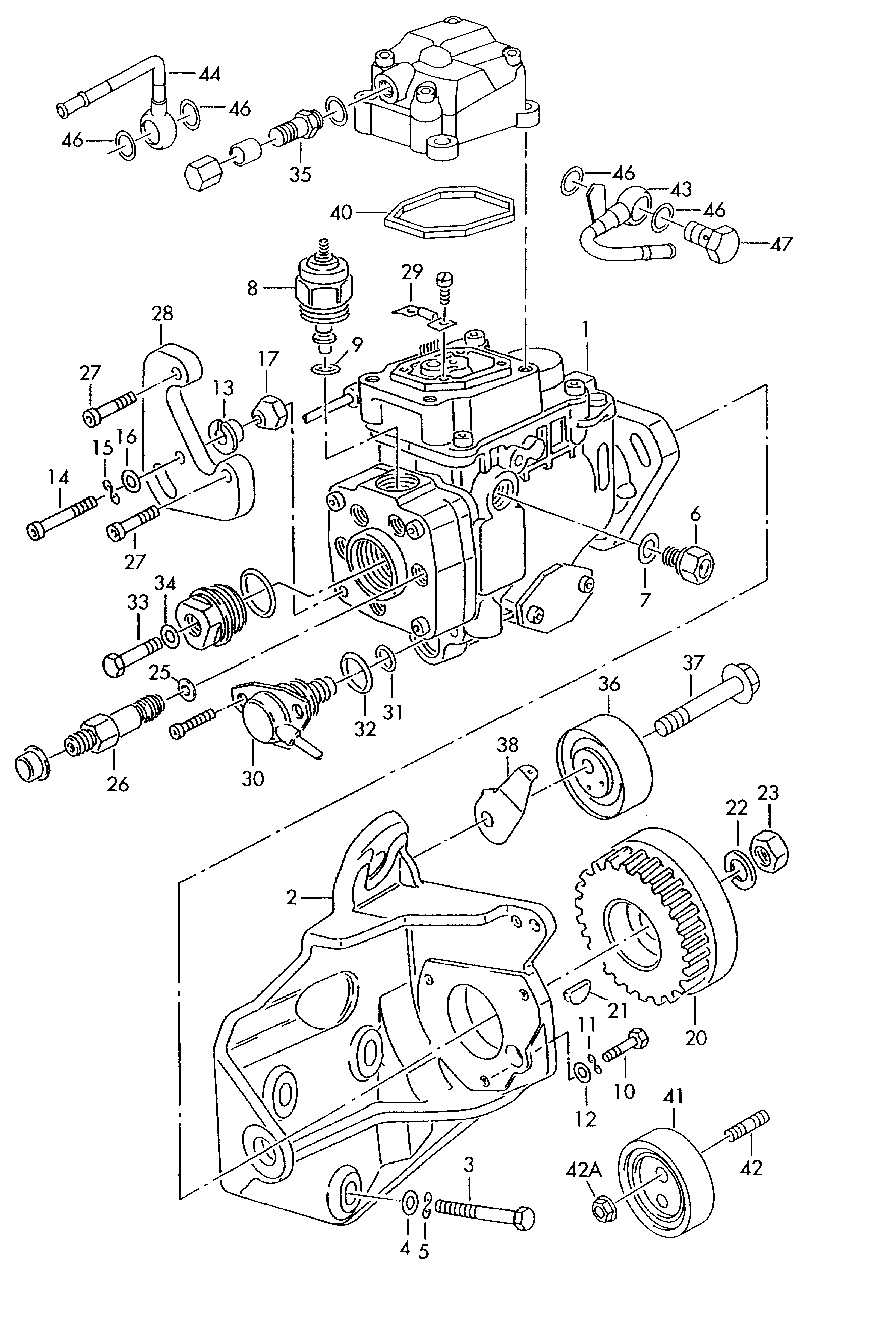 VW 074 130 195 B - Натяжной ролик, зубчатый ремень ГРМ unicars.by