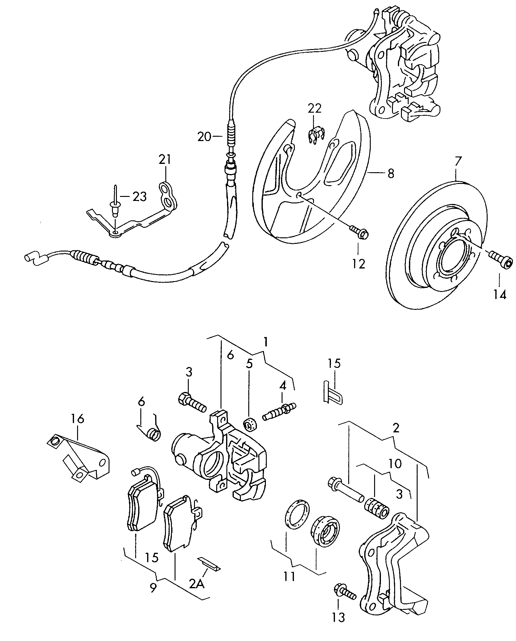 Seat 7M3698451F - Тормозные колодки, дисковые, комплект unicars.by