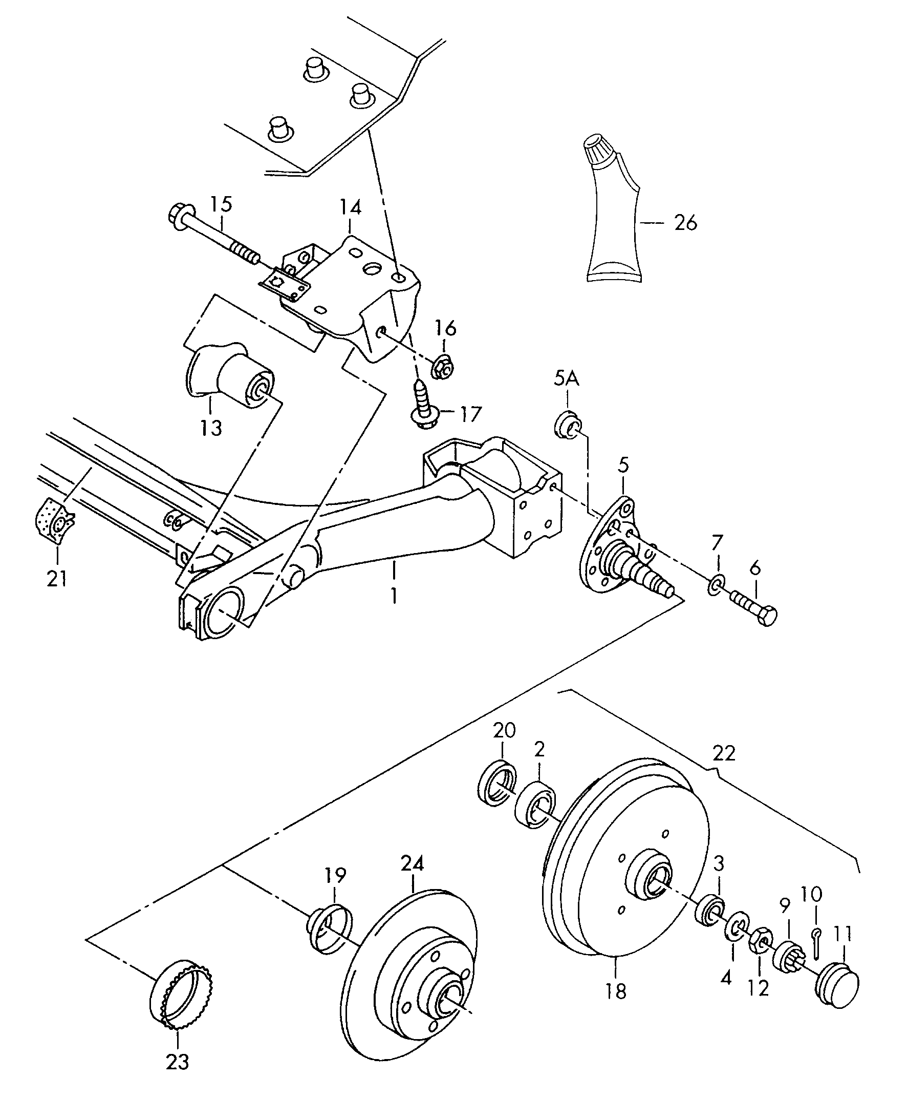 Seat 1H0 501 541 A - Сайлентблок балки моста unicars.by