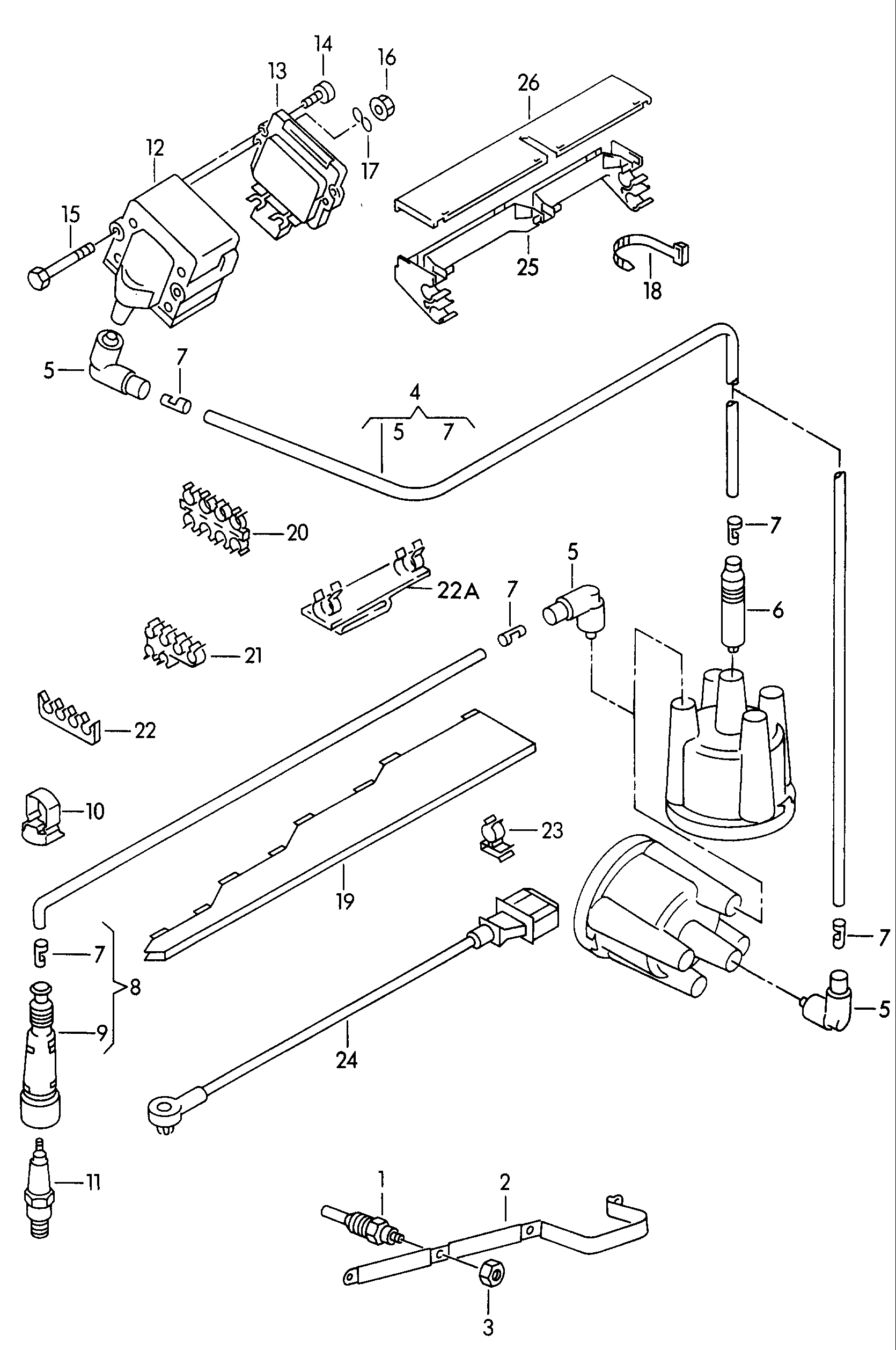 Seat 101 000 045 AA - Свеча зажигания unicars.by