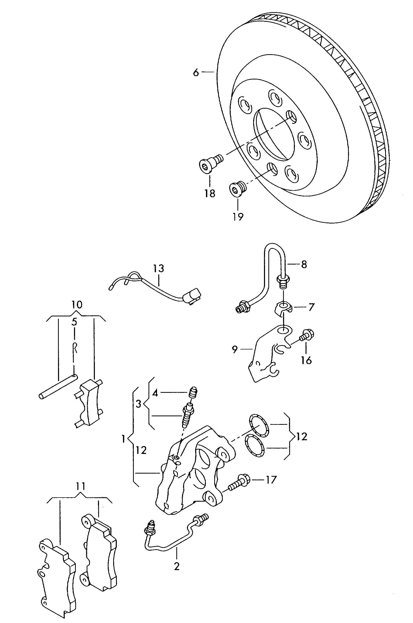 AUDI 7L0 907 637 C - Сигнализатор, износ тормозных колодок unicars.by