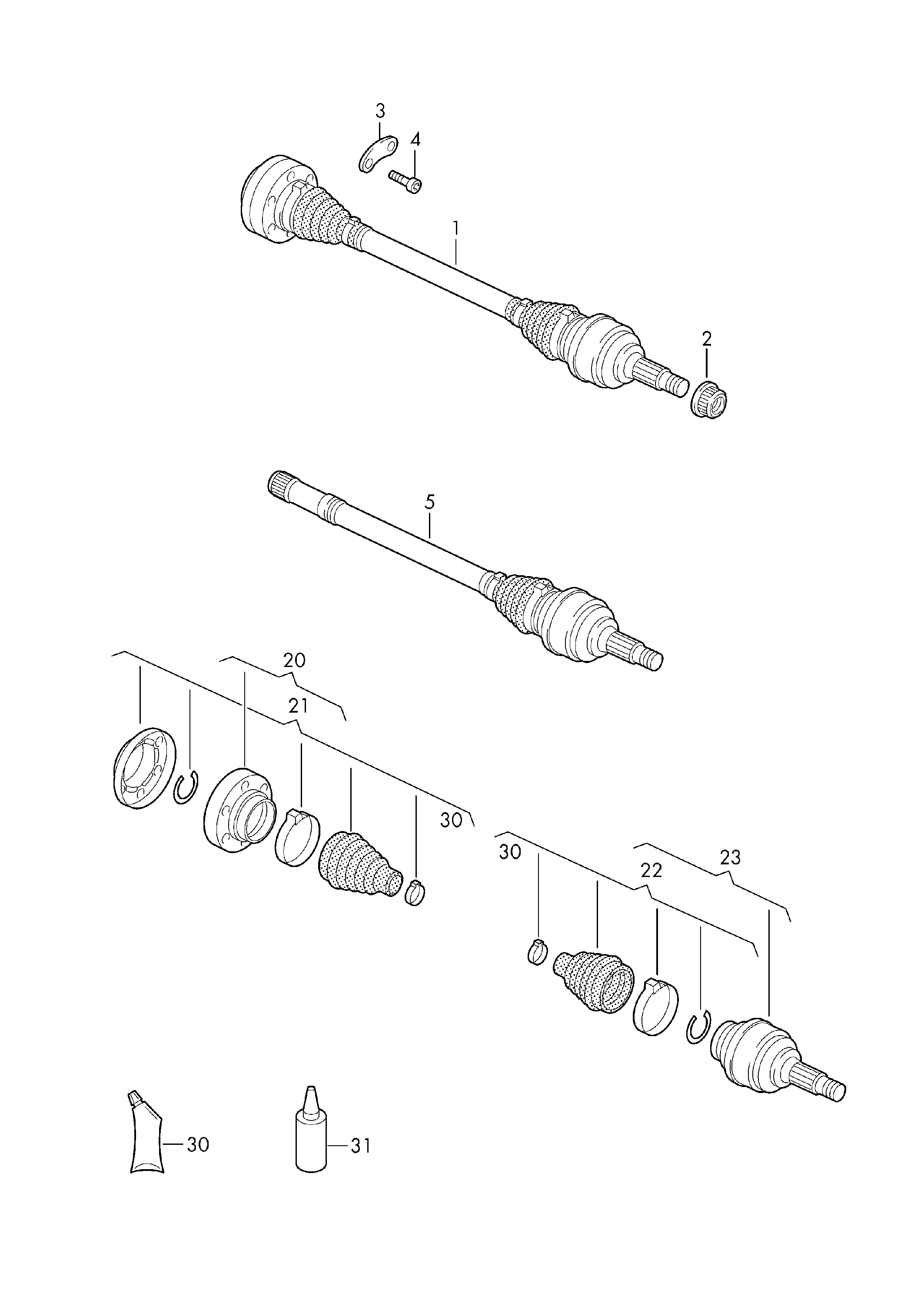 VW 7L0 598 201 - Пыльник, приводной вал unicars.by