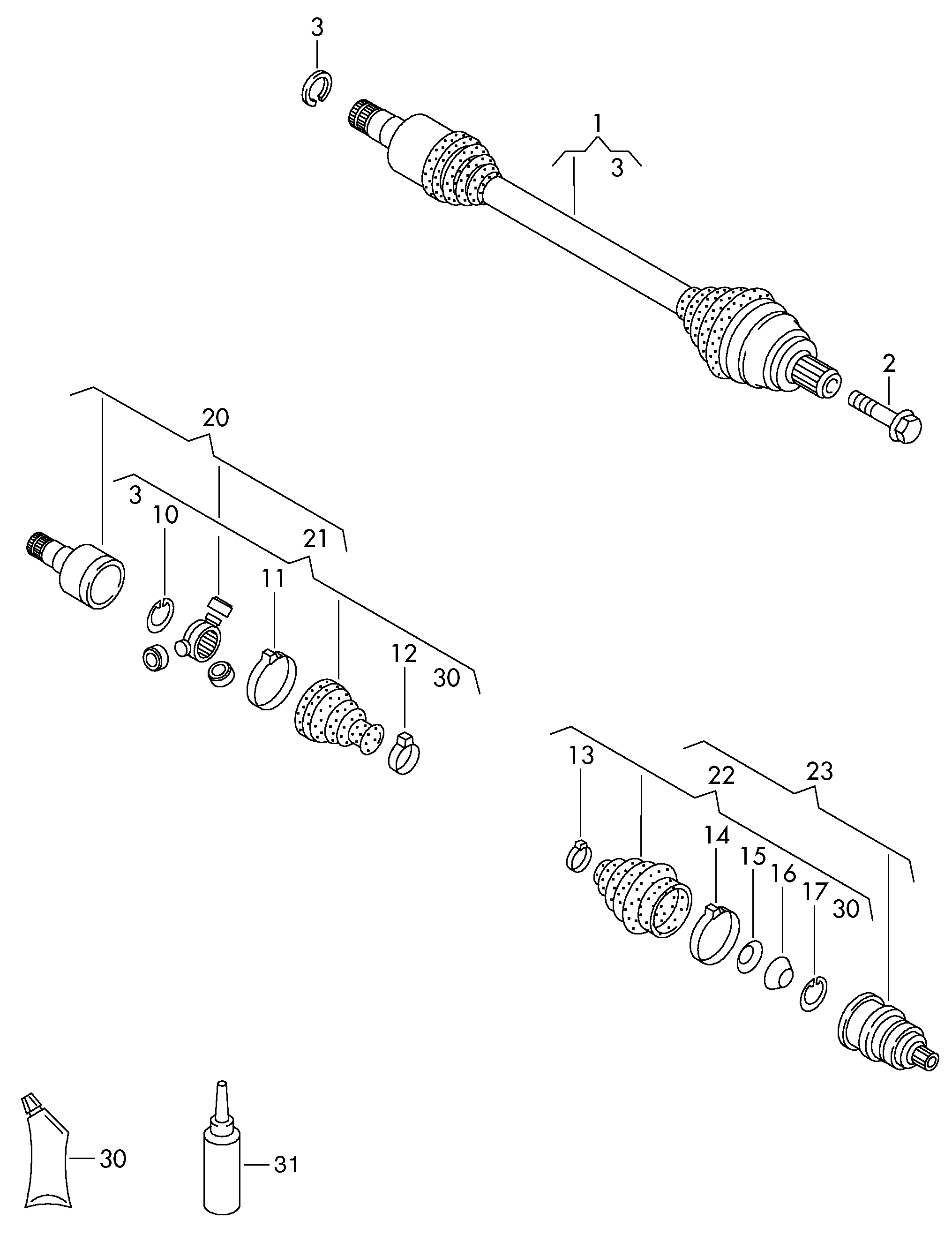 Seat 7M0 498 203 - Пыльник, приводной вал unicars.by