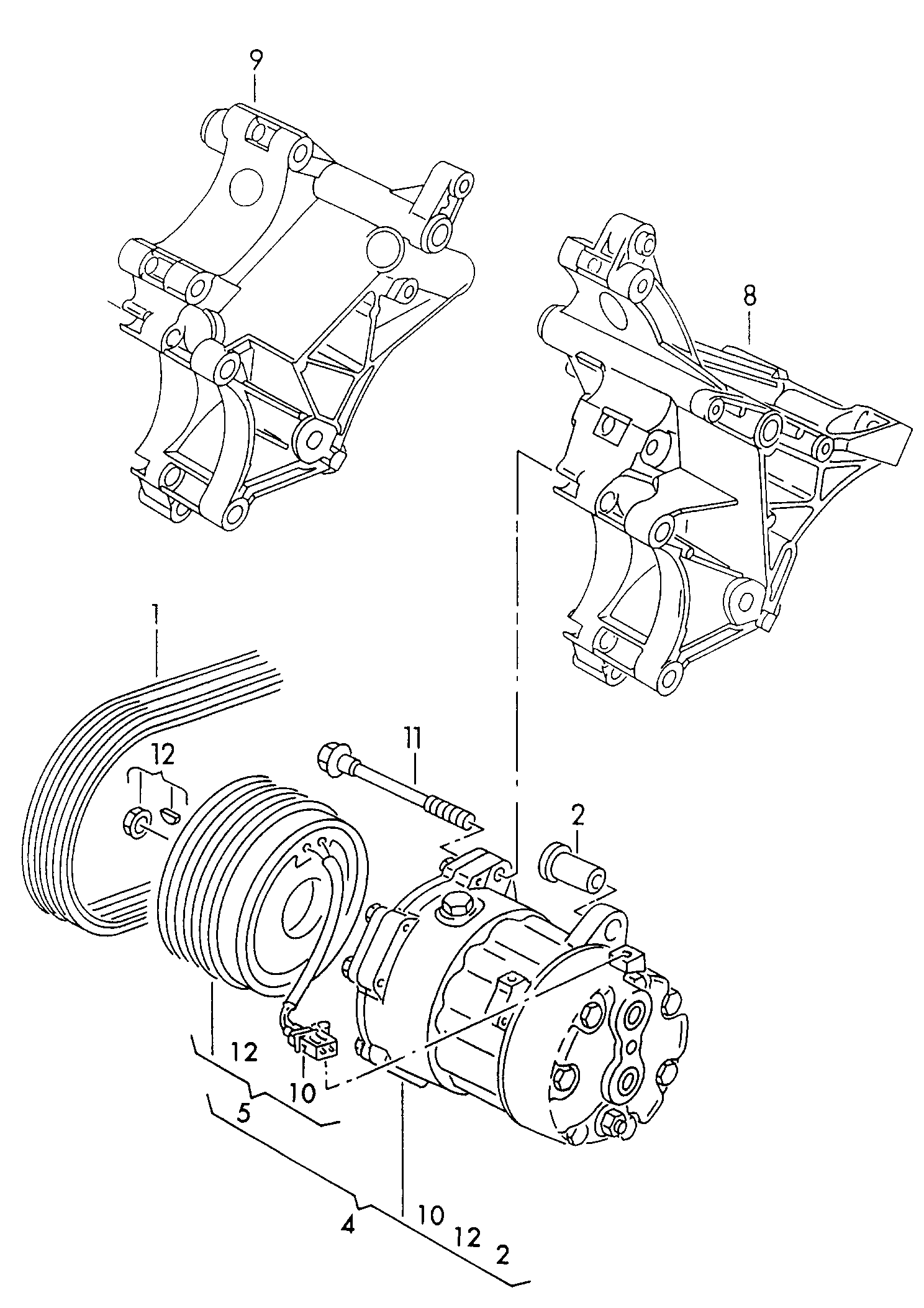 VW (FAW) 7M0 820 803 P - Компрессор кондиционера unicars.by