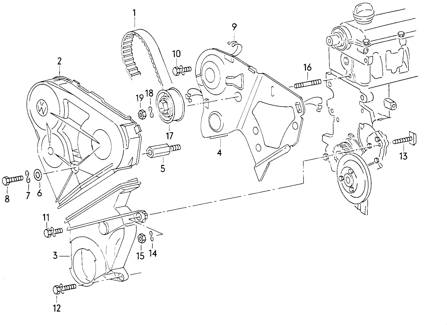 VW 068 109 243 F - Натяжной ролик, зубчатый ремень ГРМ unicars.by