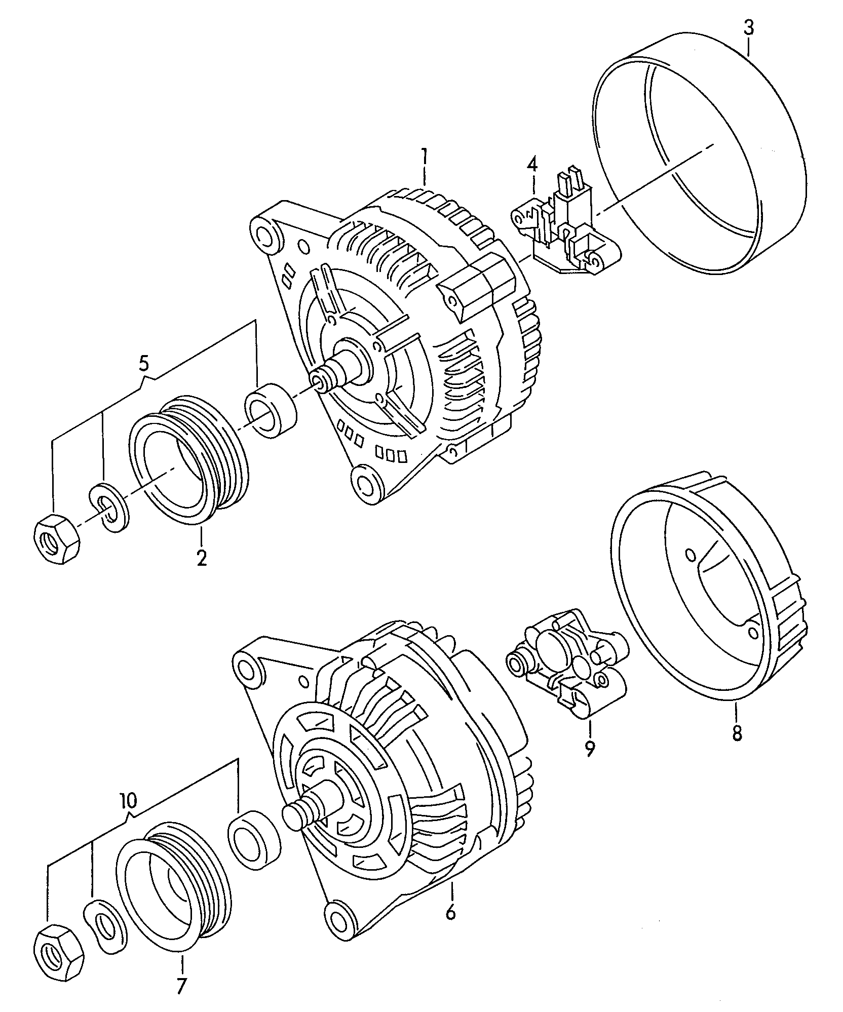 Seat 028 903 803 D - Регулятор напряжения, генератор unicars.by