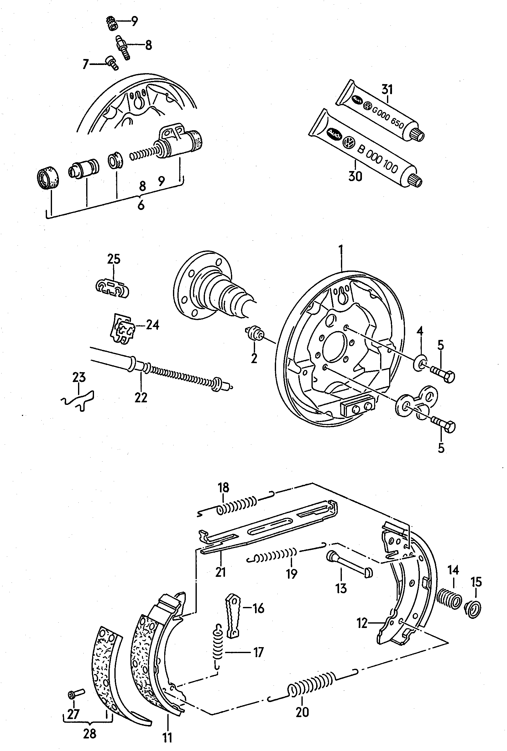 VW 3A0 611 053 - Колесный тормозной цилиндр unicars.by