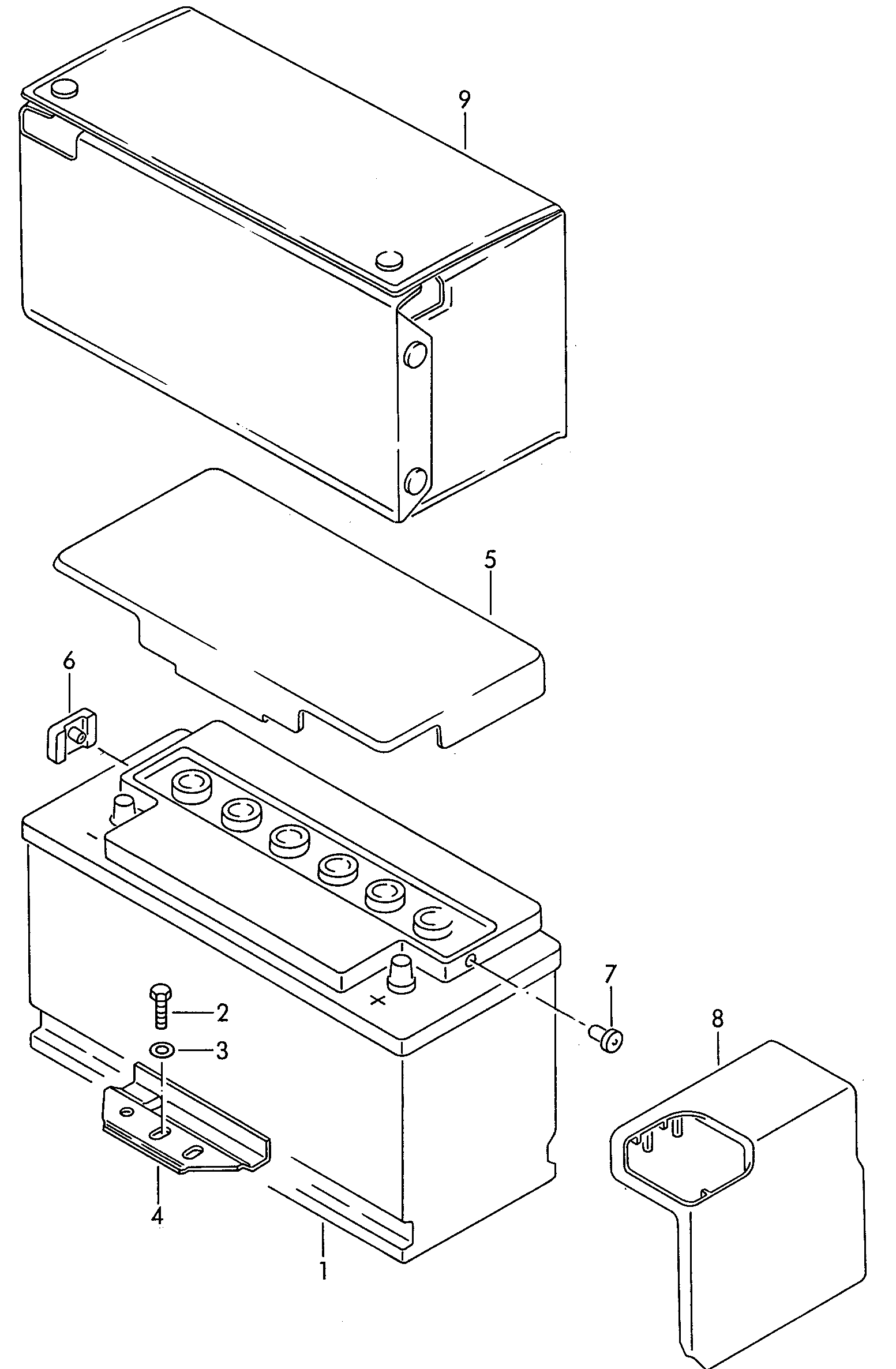 Seat 000915105DB - Стартерная аккумуляторная батарея, АКБ unicars.by