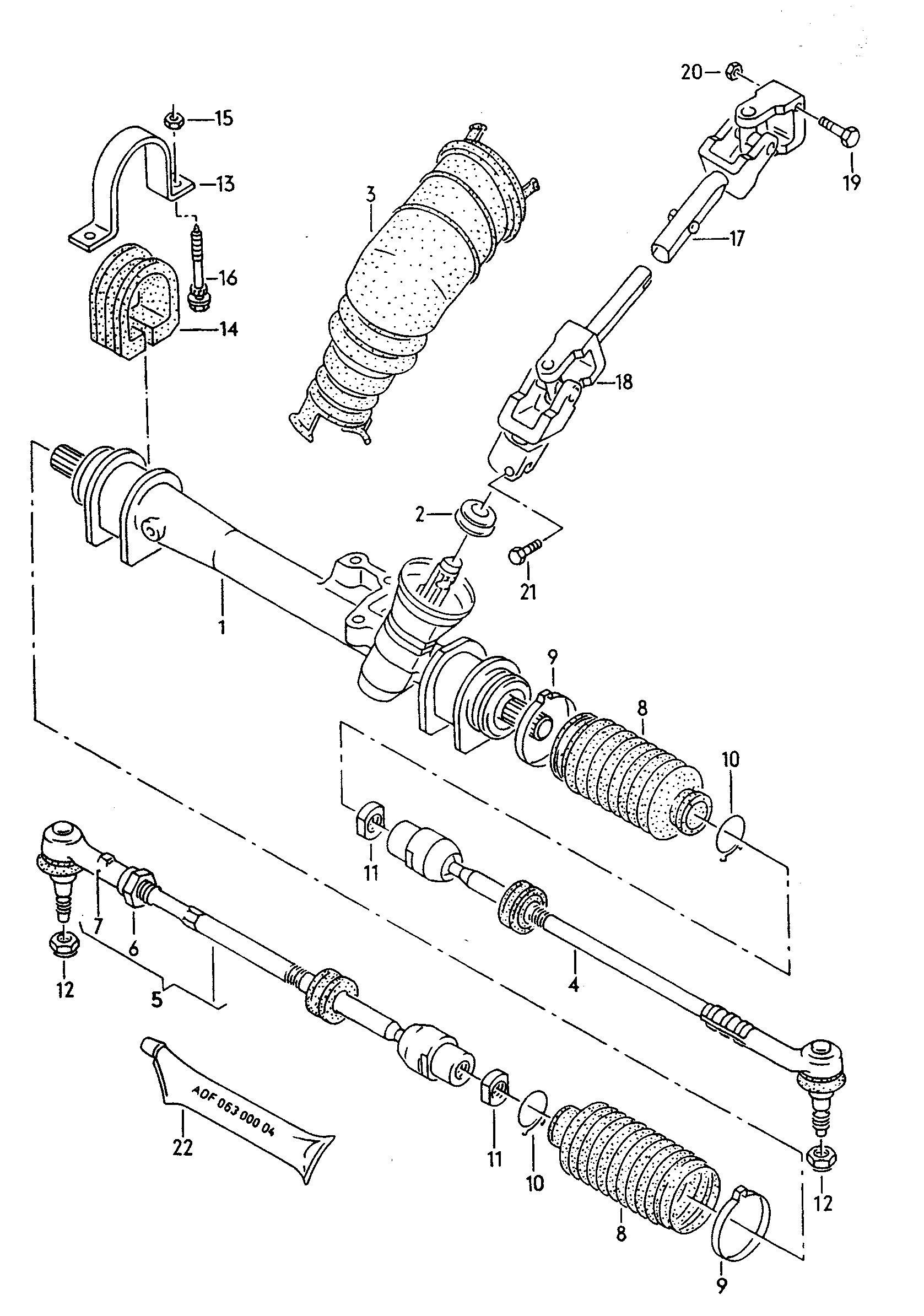 VAG 191 419 831 - Пыльник, рулевое управление unicars.by