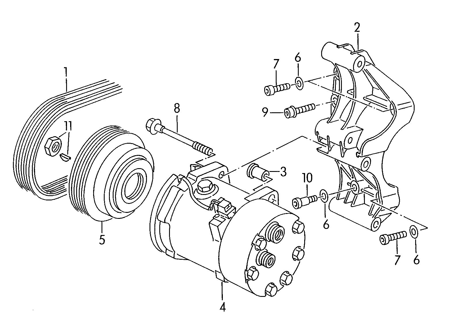 VAG 357820803R - Компрессор кондиционера unicars.by