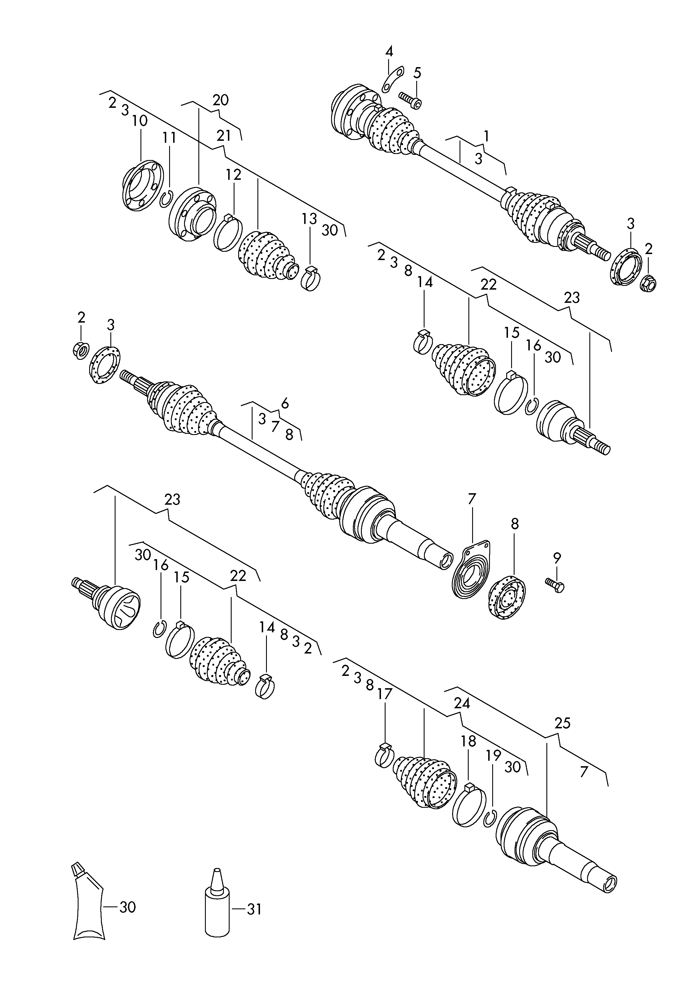 VW 7E0 498 201 - Пыльник, приводной вал unicars.by