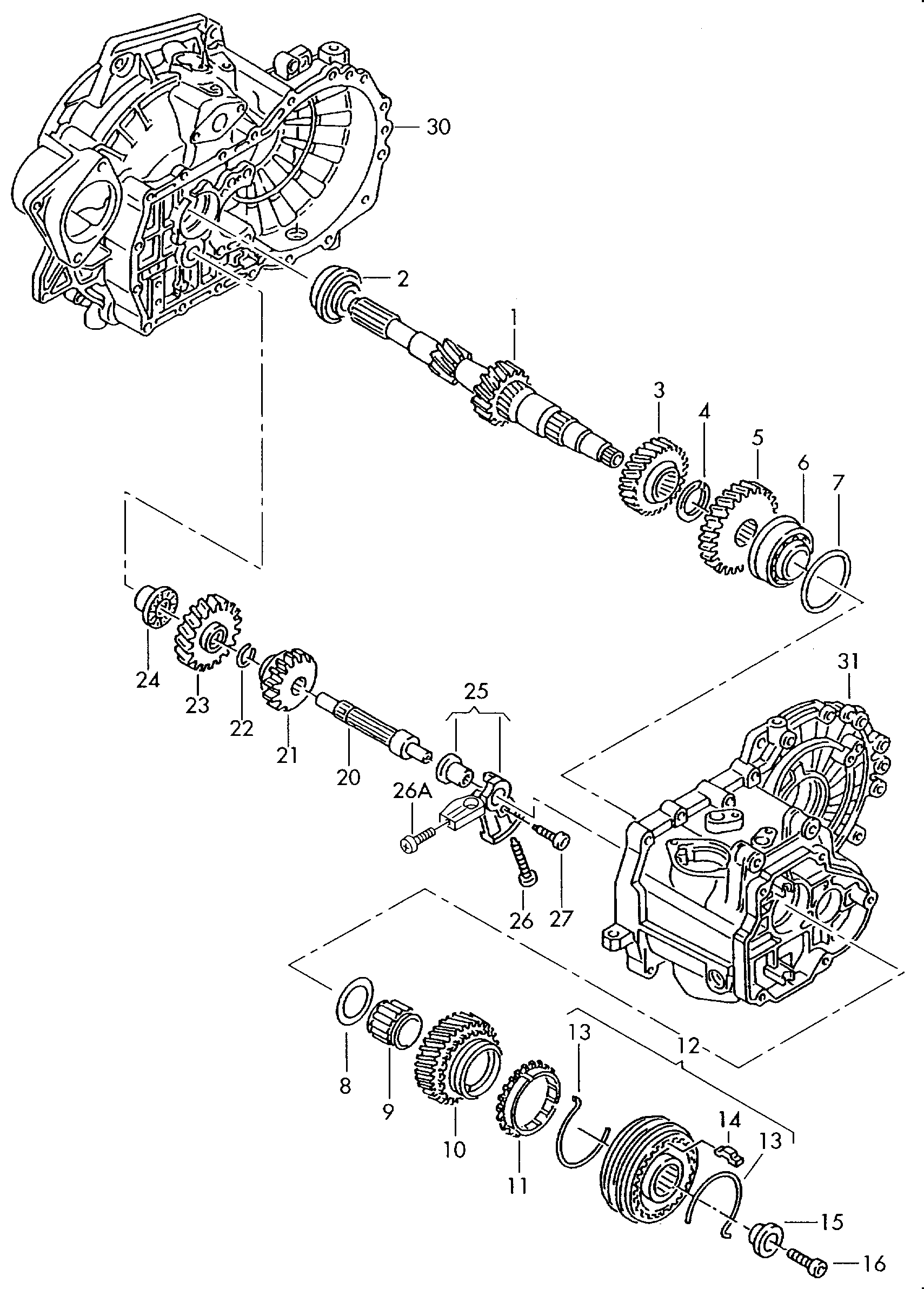 VW 085 311 123 K - Подшипник, ступенчатая коробка передач unicars.by