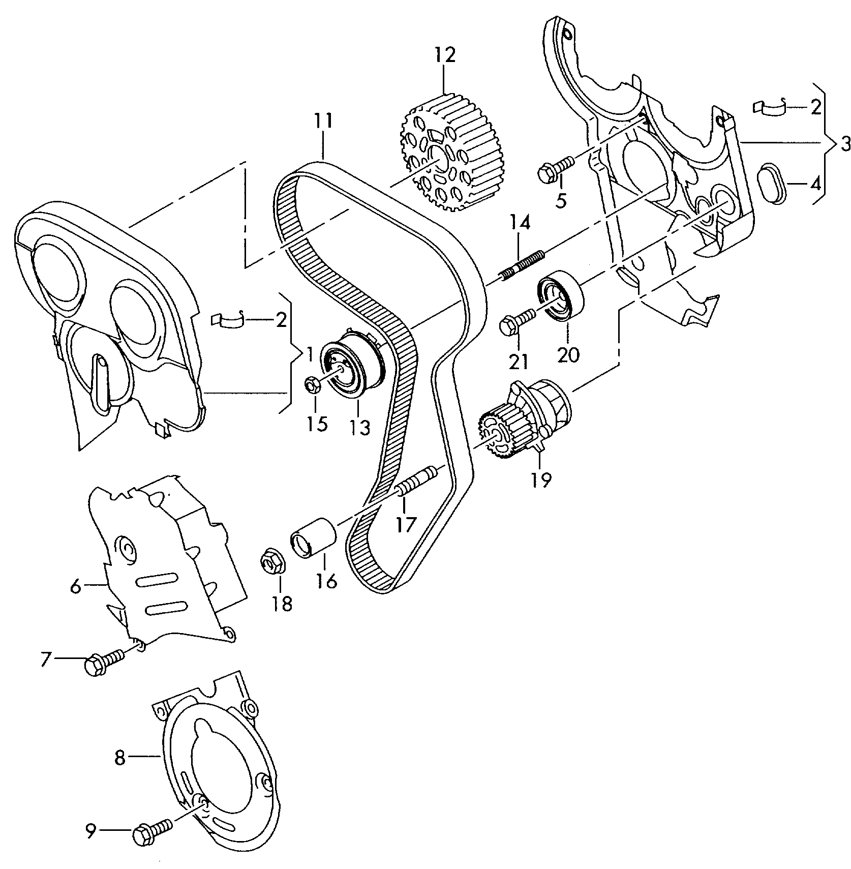 VW 03G 109 119 - Зубчатый ремень ГРМ unicars.by