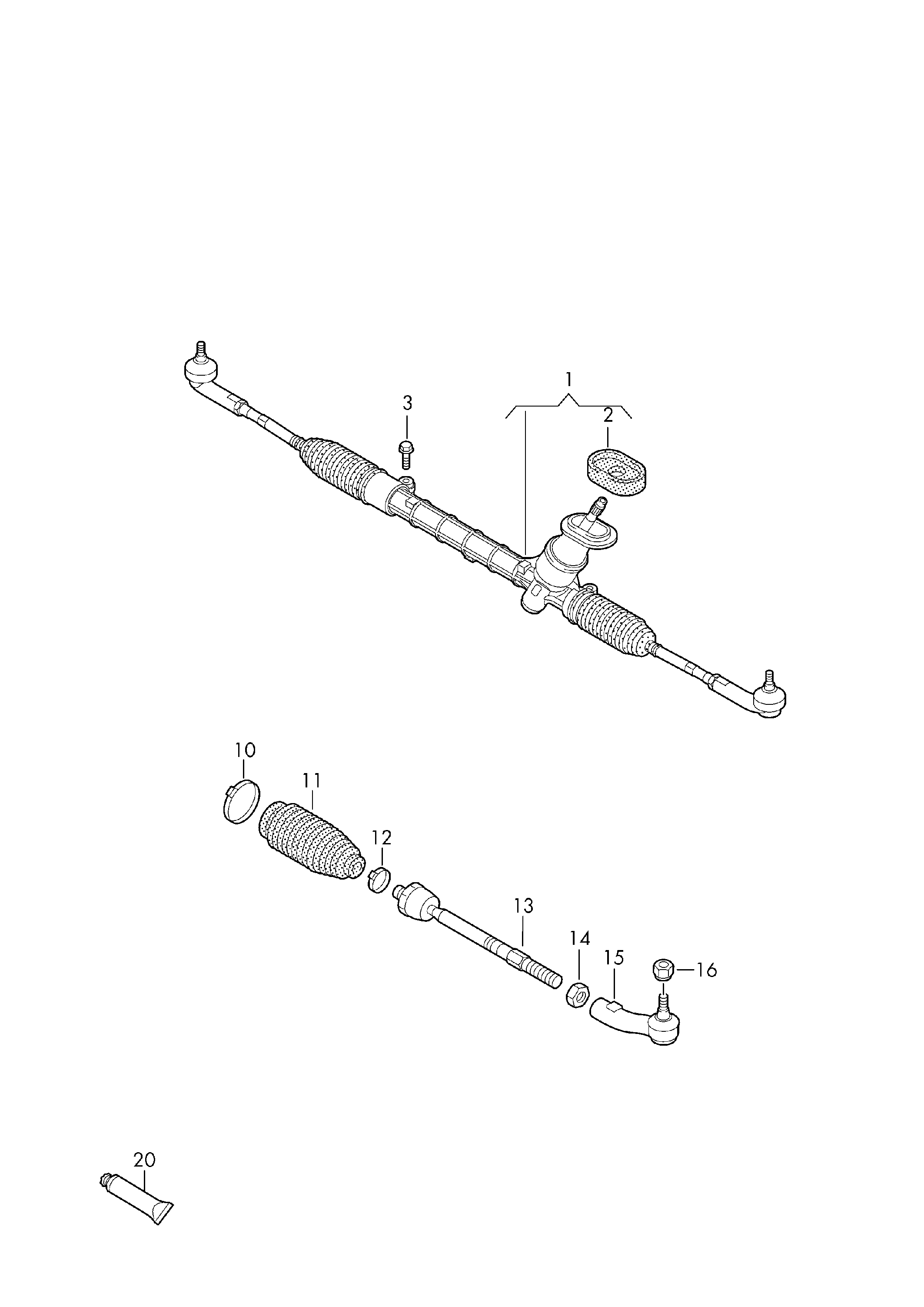 AUDI 6RD 423 811 B - Наконечник рулевой тяги, шарнир unicars.by