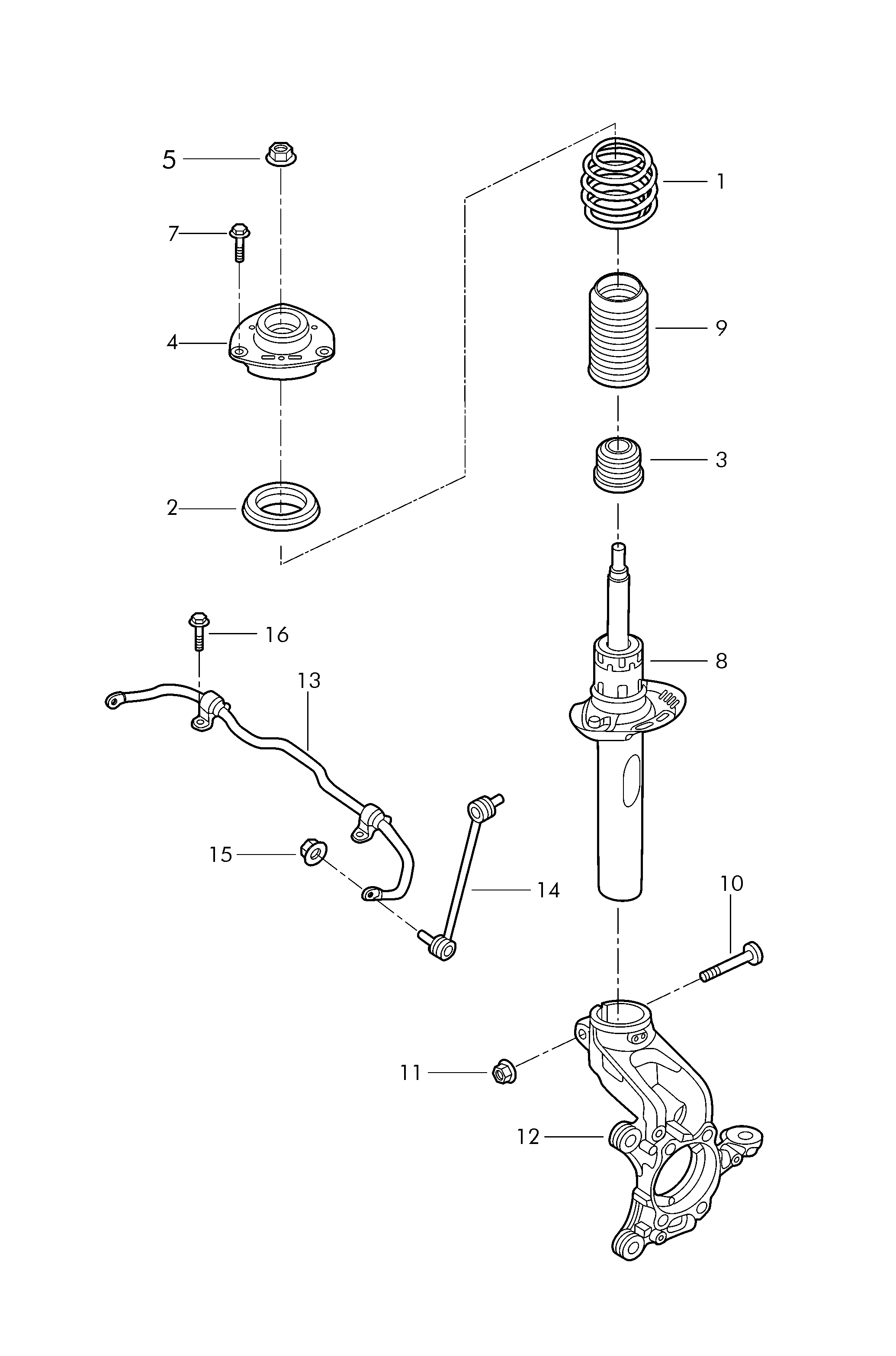 VW N   912 464 01 - Ремкомплект, подвеска колеса unicars.by