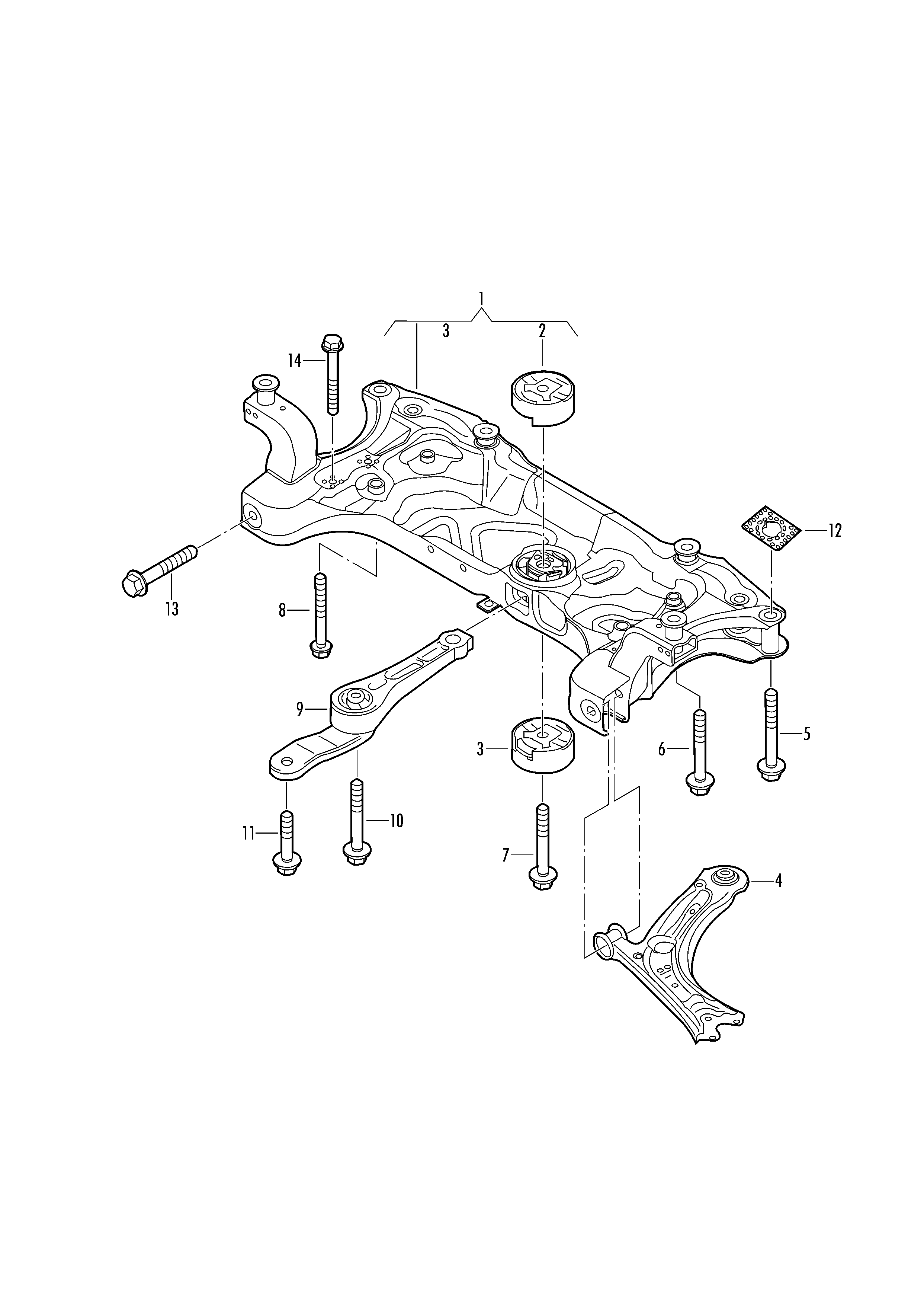 AUDI 1K0199855BF - Подушка, опора, подвеска двигателя unicars.by