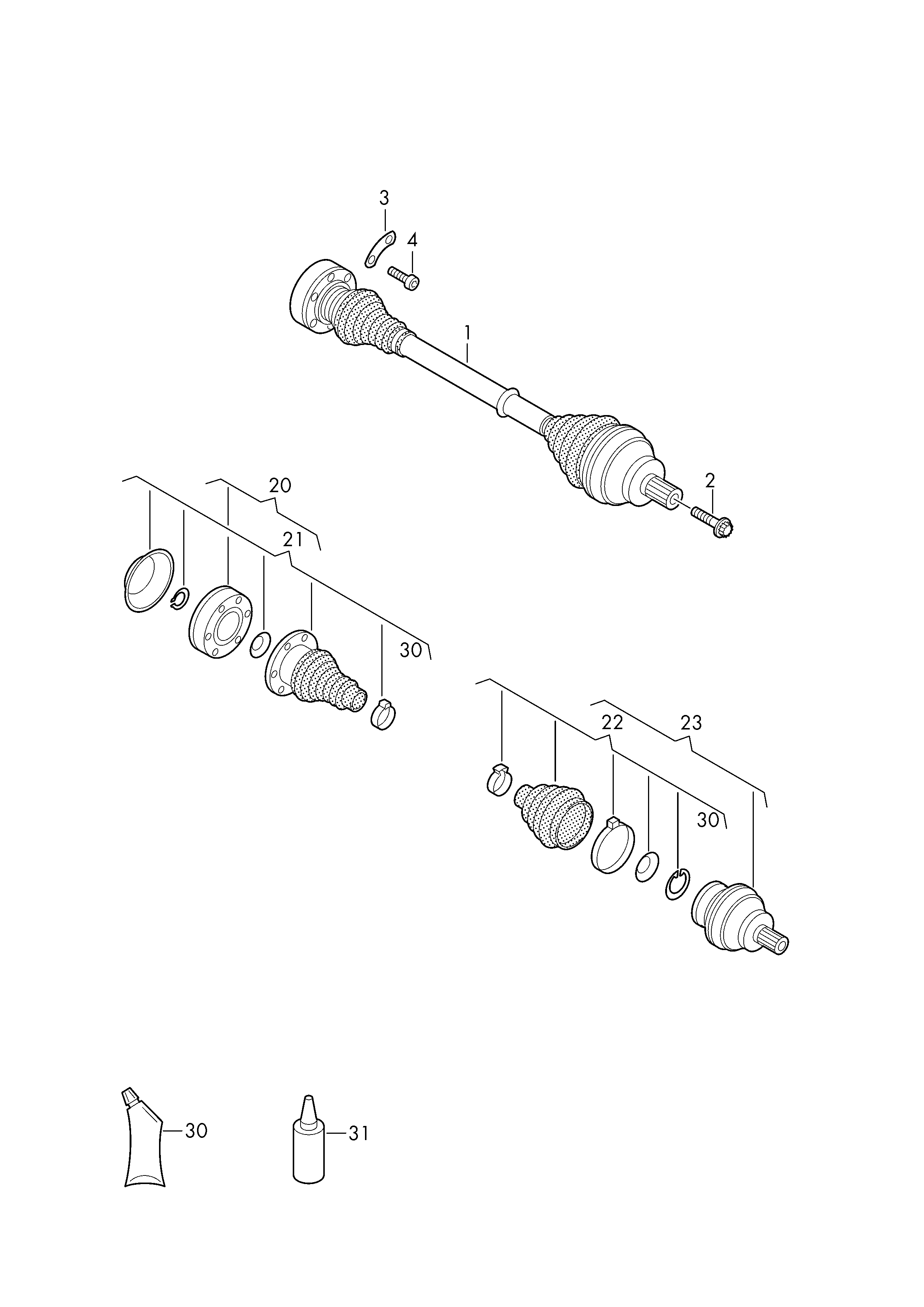 VAG 1K0598203 - Пыльник, приводной вал unicars.by