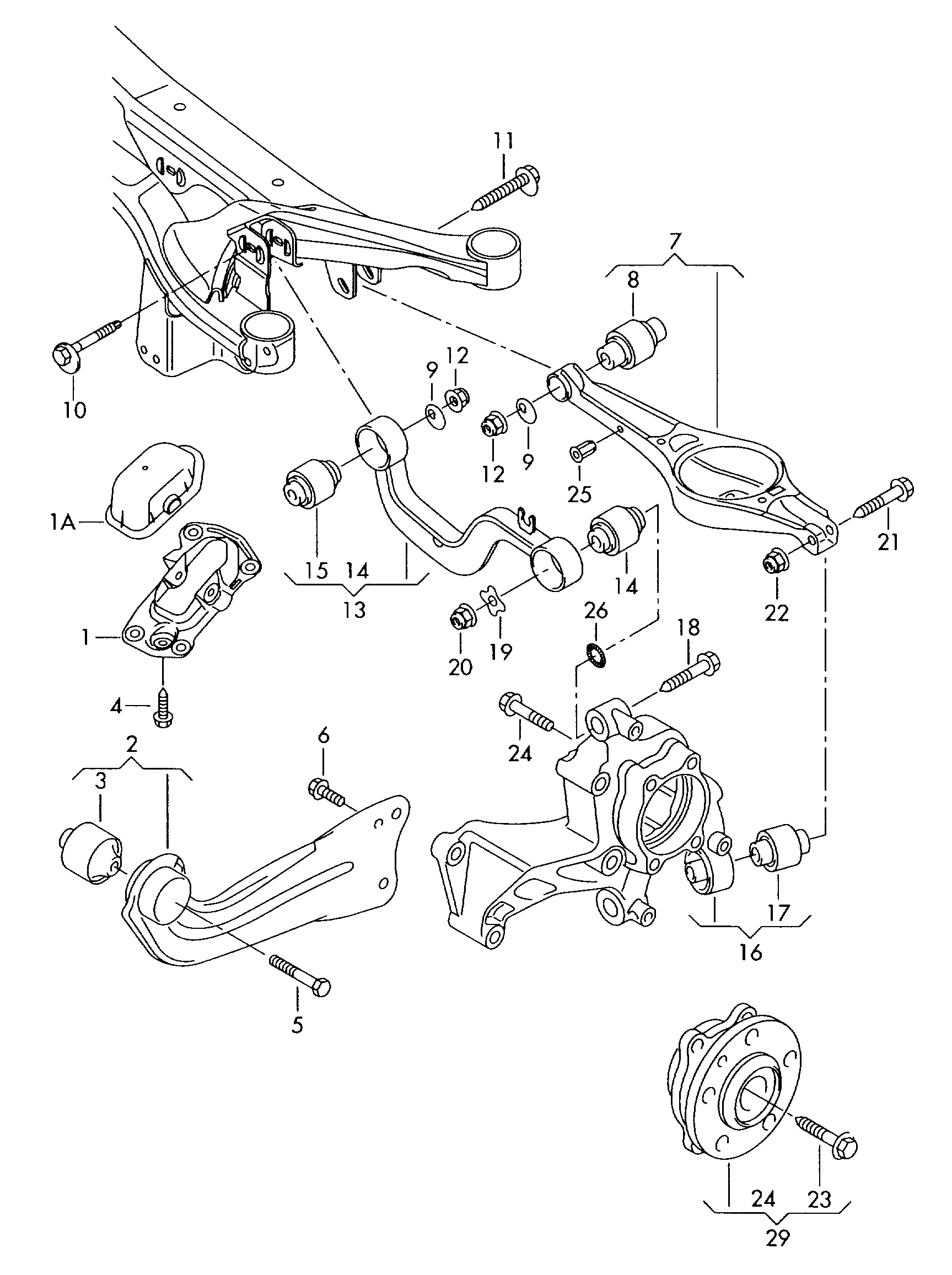 VW 3C0 505 223 D - Рычаг подвески колеса unicars.by