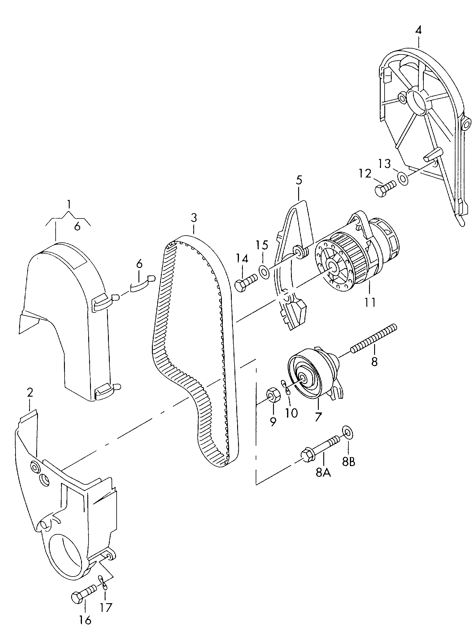 VW 030 109 243 C - Комплект зубчатого ремня ГРМ unicars.by