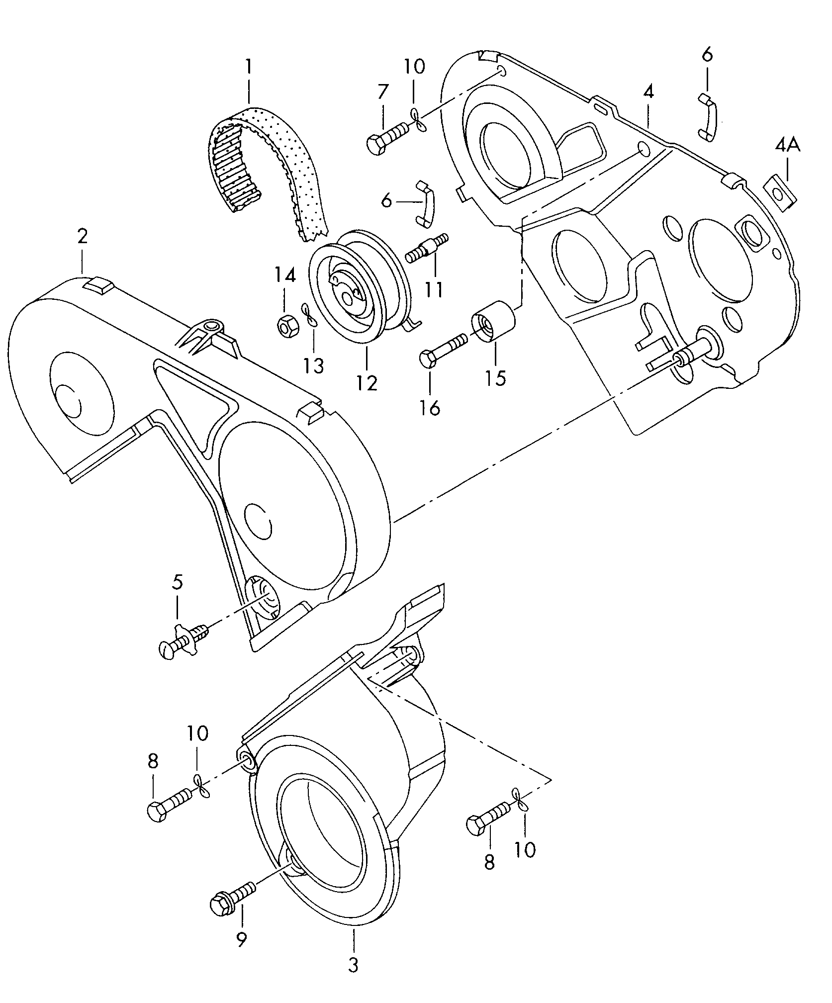 Seat 028 109 244 - Направляющий ролик, зубчатый ремень ГРМ unicars.by