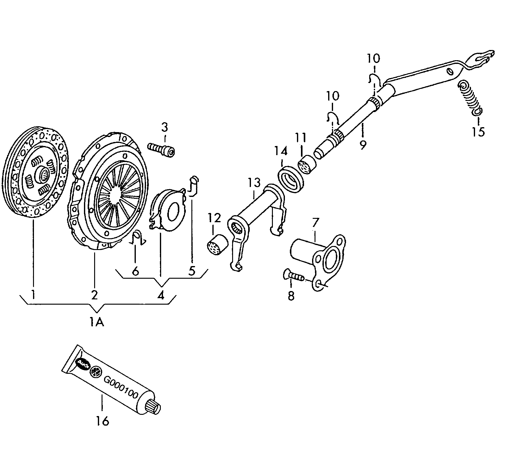 VAG 030 198 141AX - Комплект сцепления unicars.by