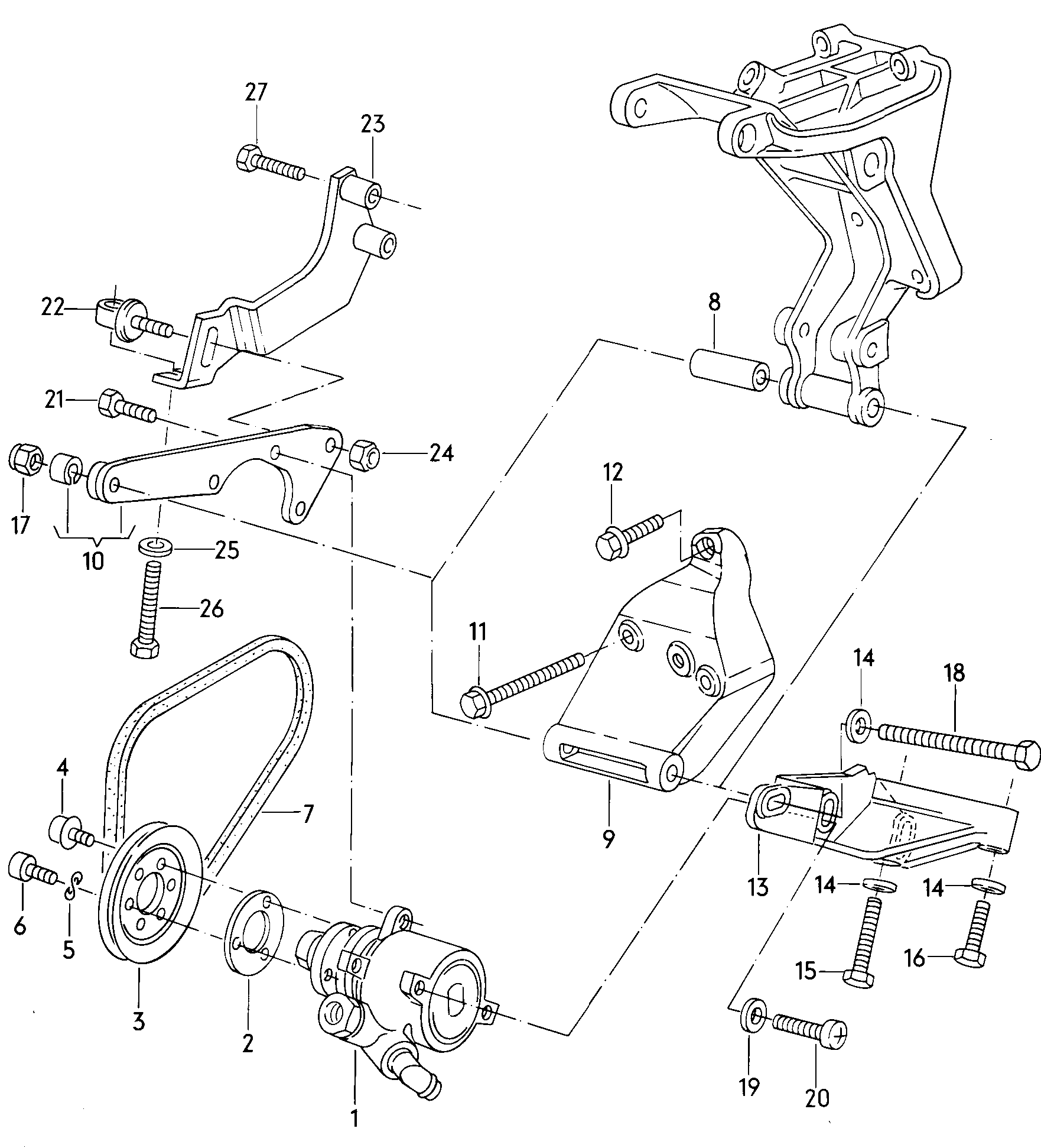 VAG 027145157 - Гидравлический насос, рулевое управление, ГУР unicars.by