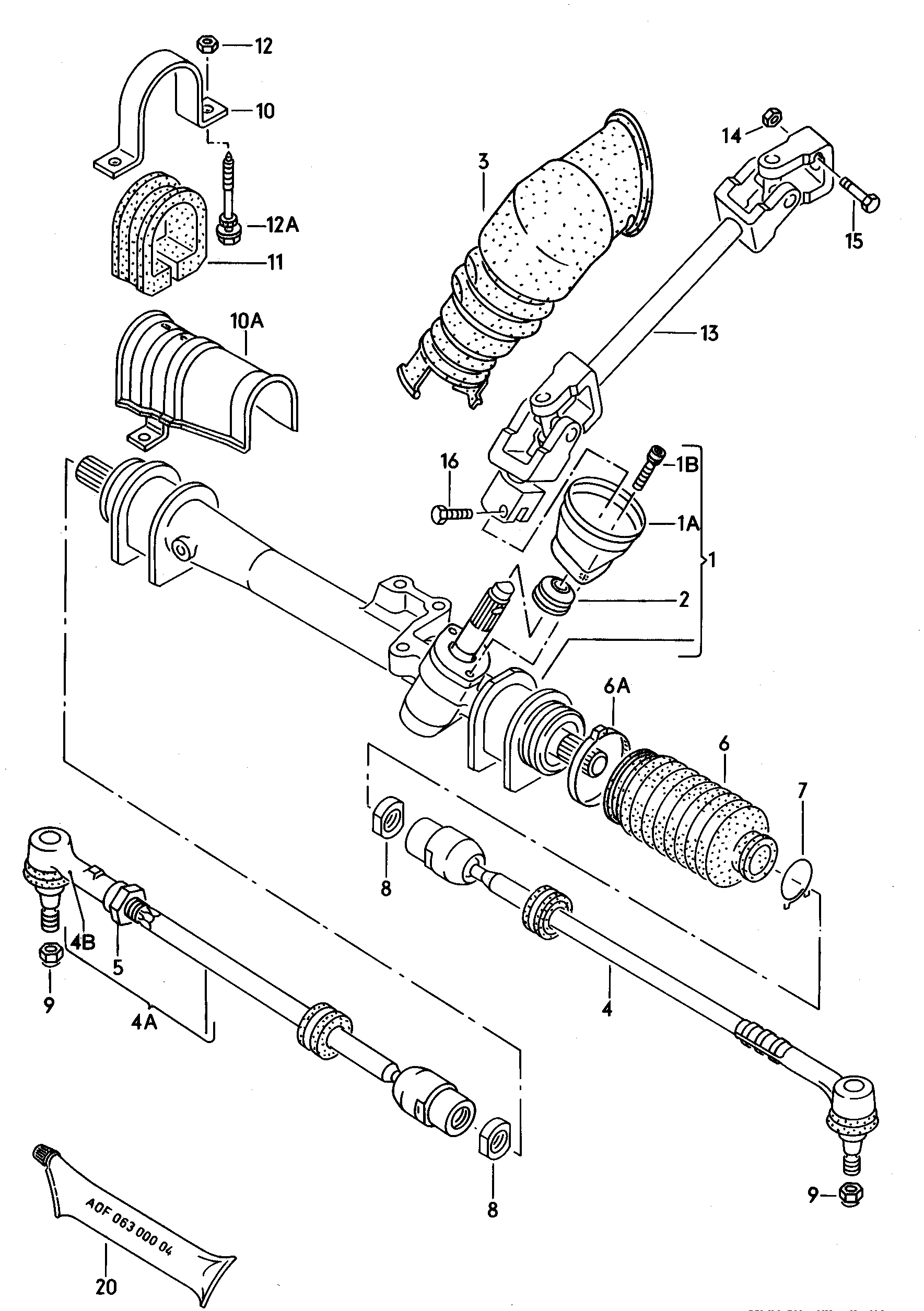 VW 191 419 804 - Рулевая тяга unicars.by