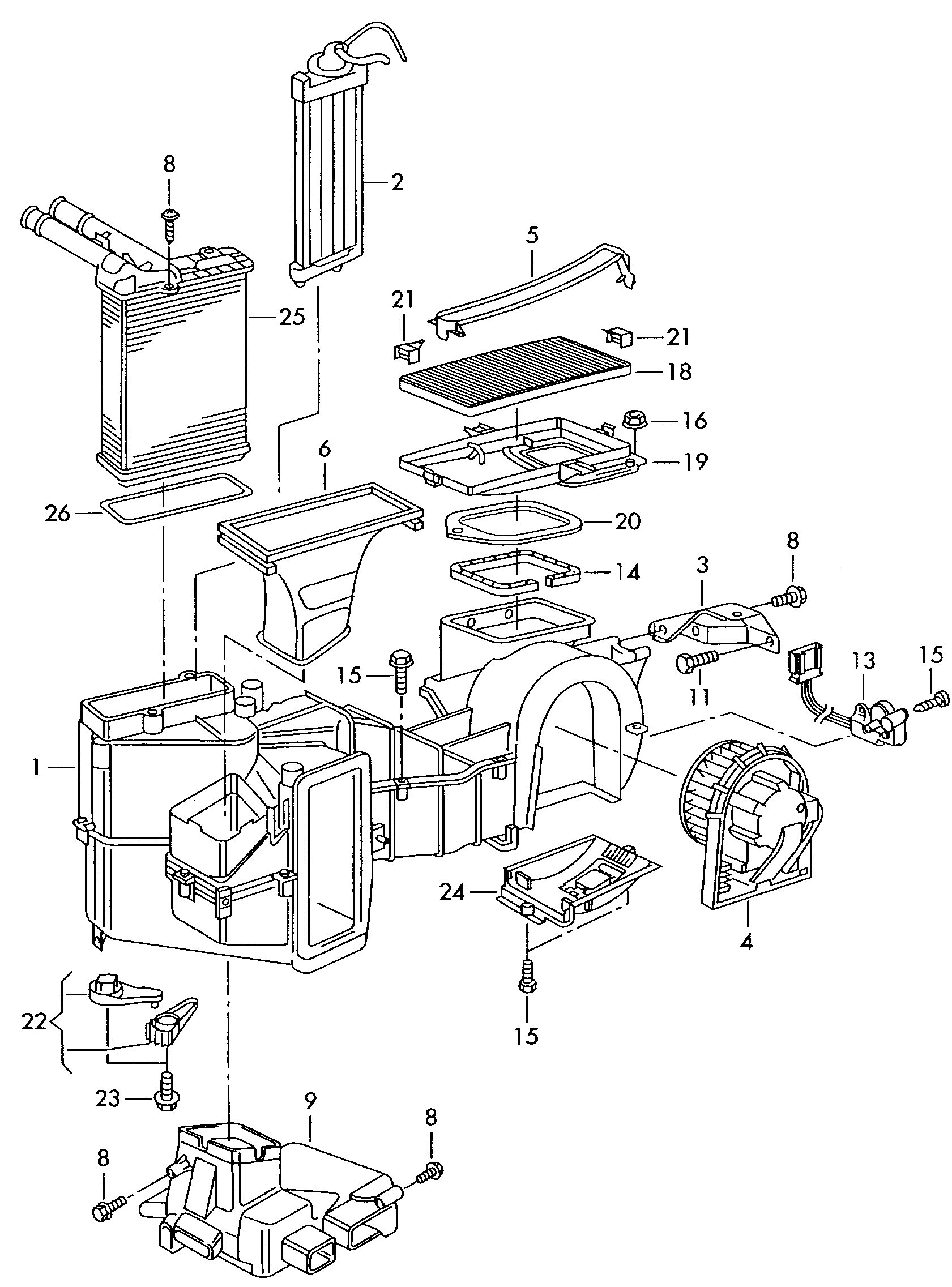 VAG 8A0 819 439 A - Фильтр воздуха в салоне unicars.by