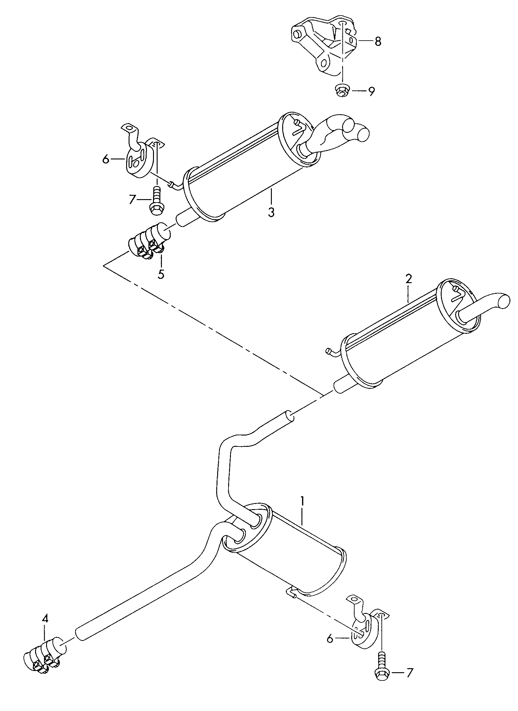 VW 4B0 253 144 H - Кронштейн, втулка, система выпуска ОГ unicars.by