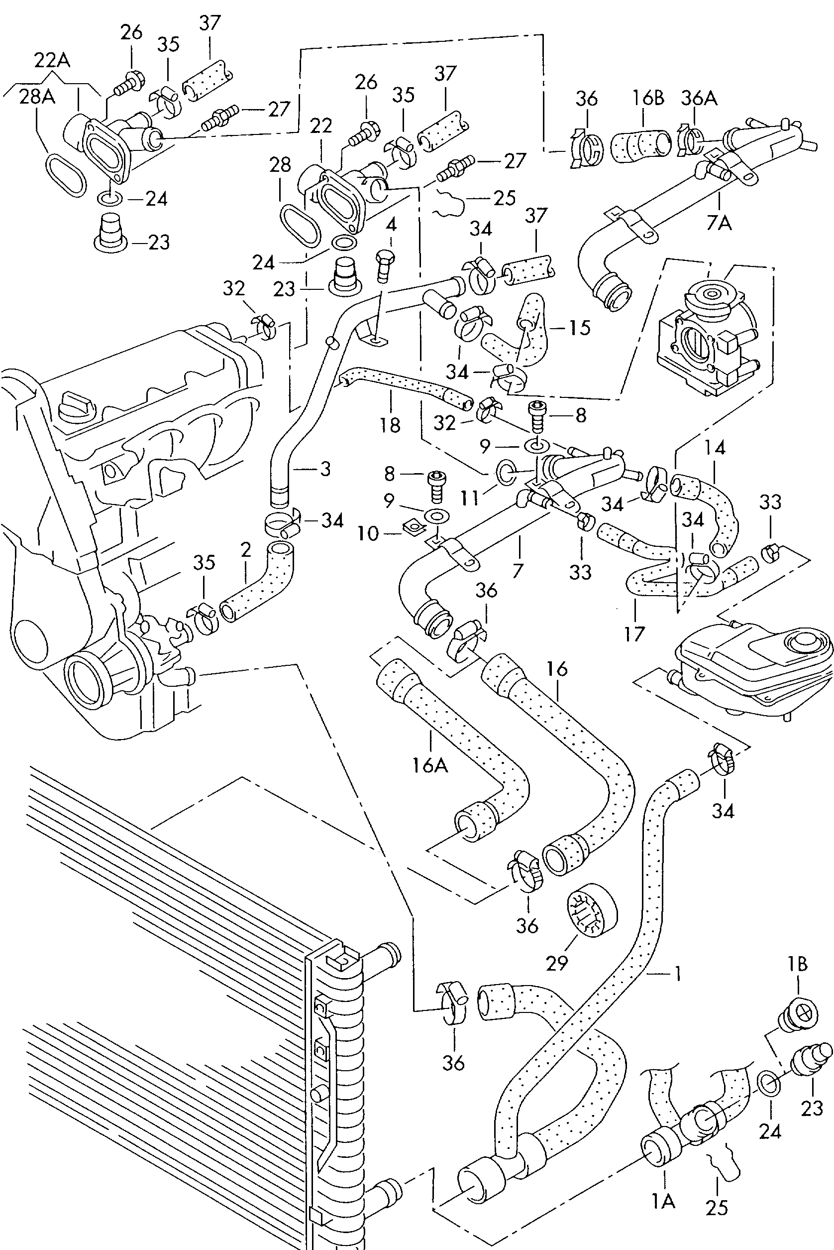 Skoda 037 121 688 - Прокладка, фланец охлаждающей жидкости unicars.by