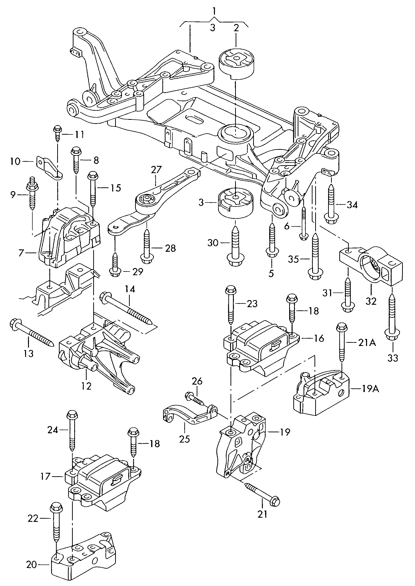 VW 3C0 199 868 C - Подвеска, ступенчатая коробка передач unicars.by