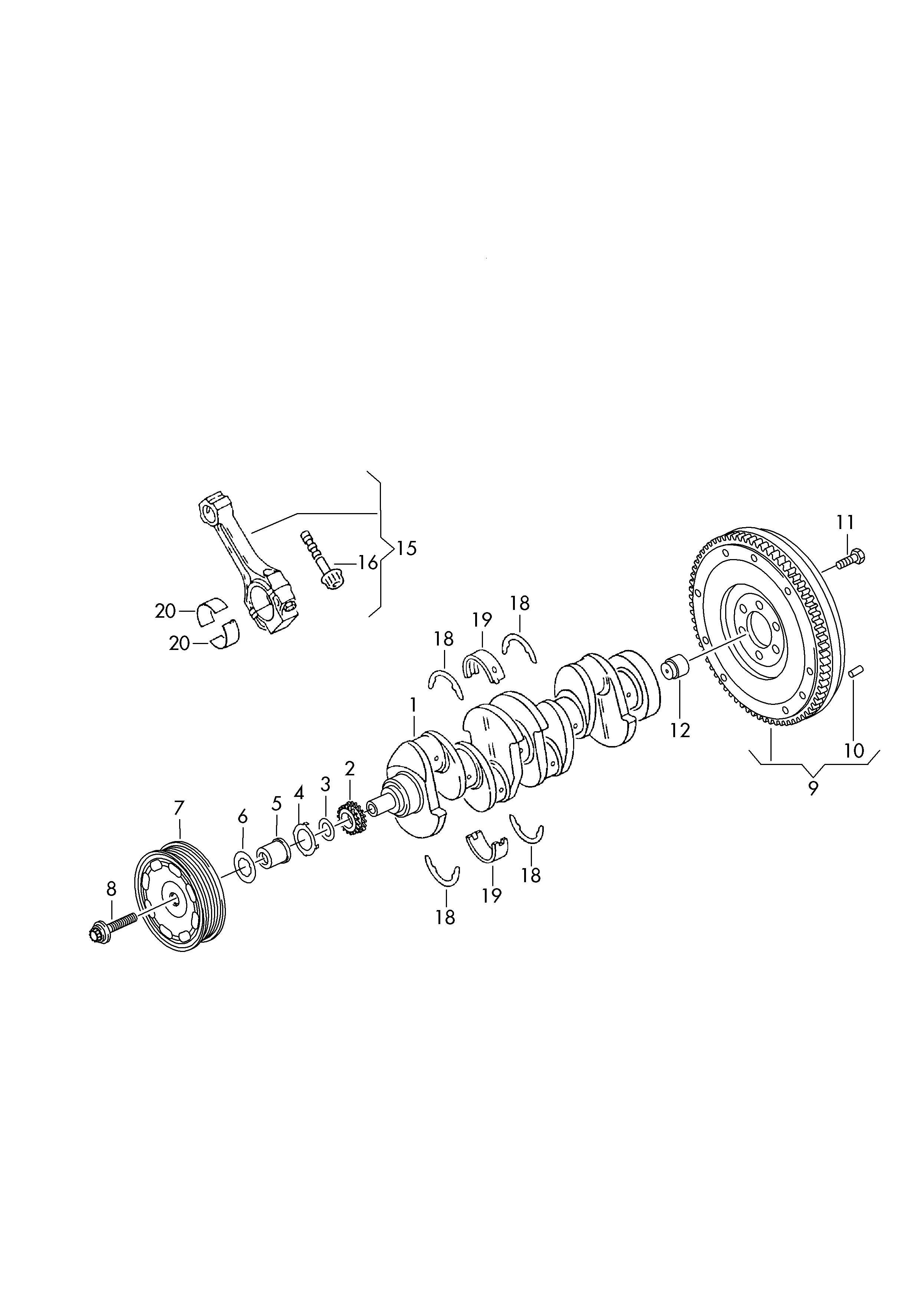 AUDI 03C105209AR - Комплект цепи привода распредвала unicars.by