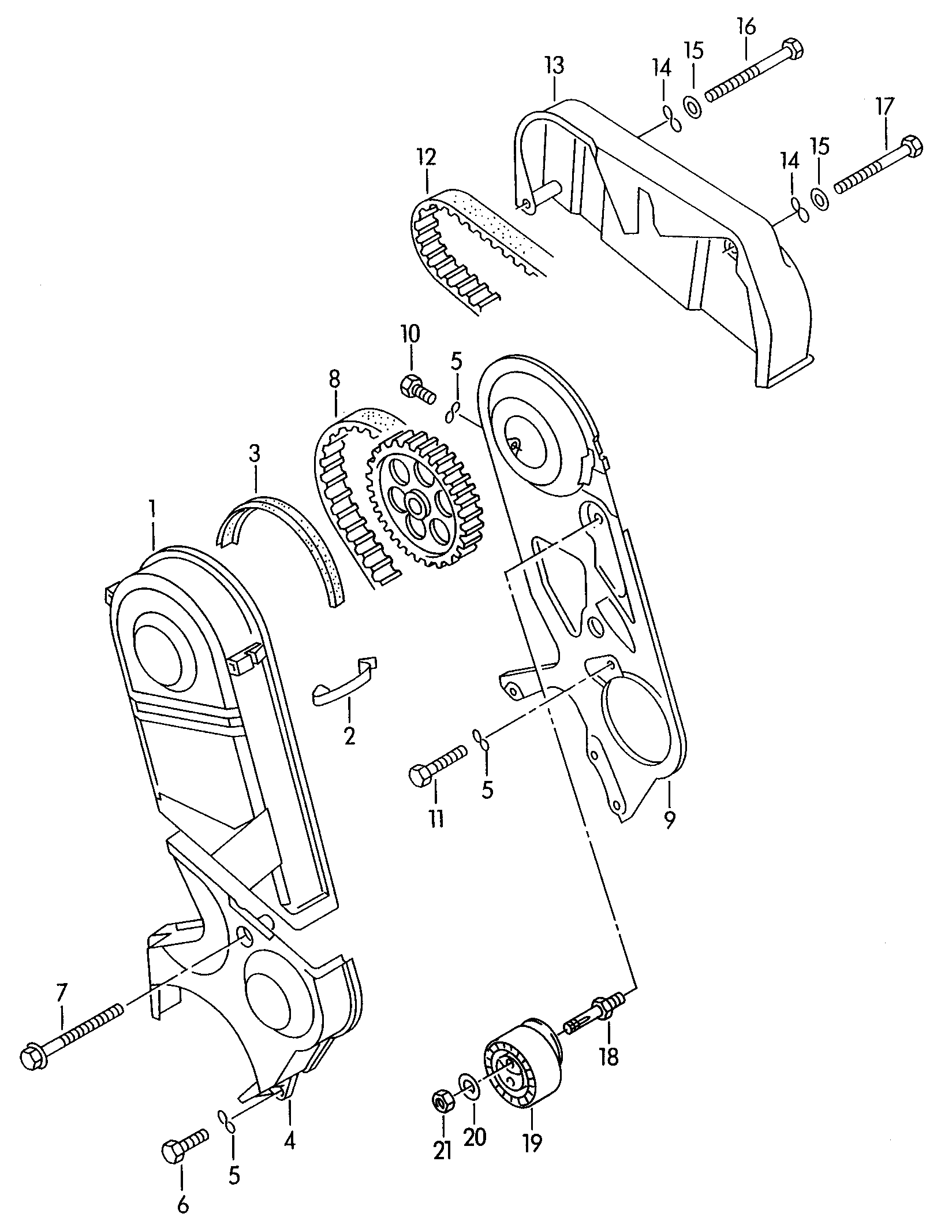 VW 074 109 119 R - Зубчатый ремень ГРМ unicars.by