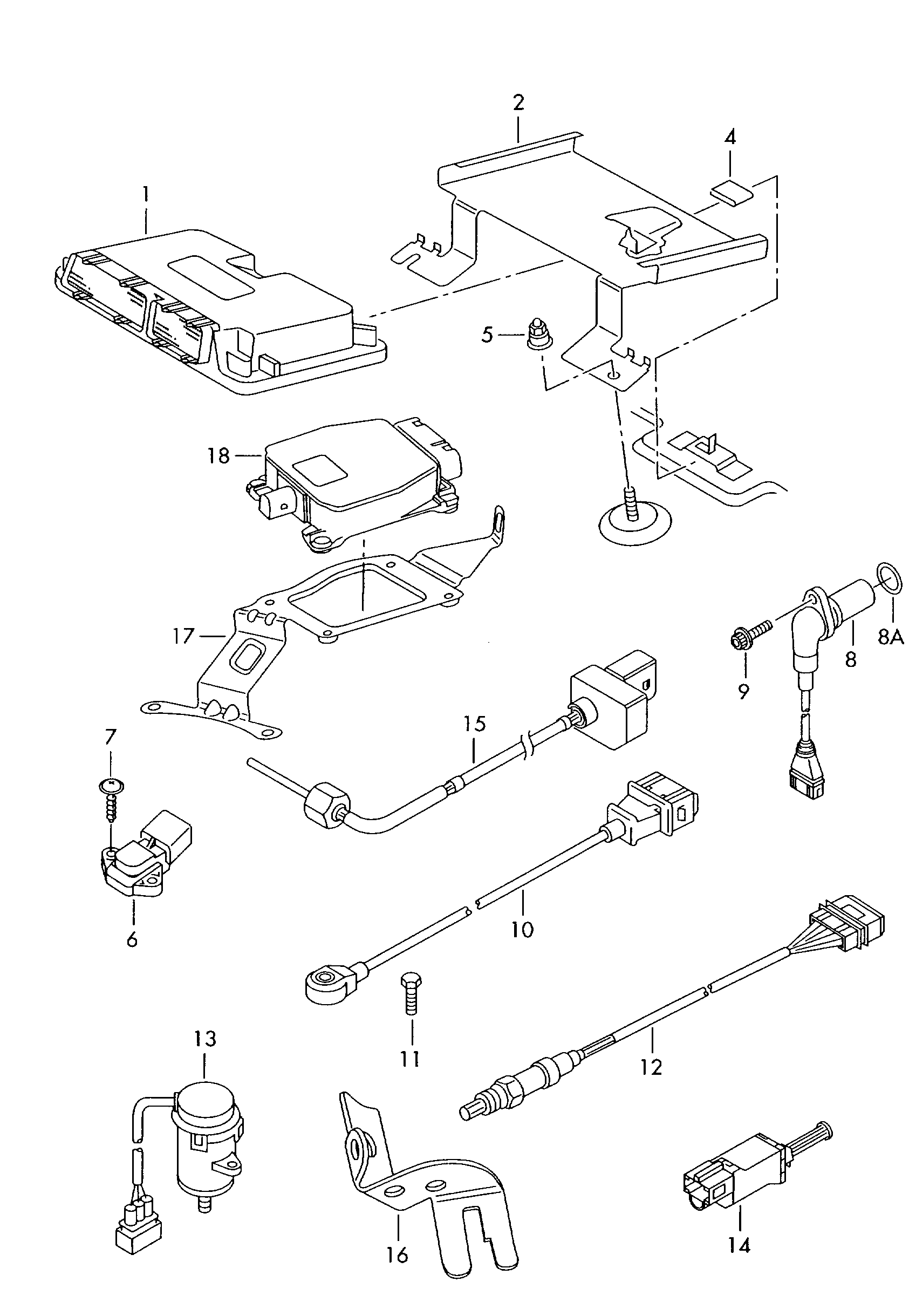 AUDI 1J0927189E - Выключатель фонаря сигнала торможения unicars.by