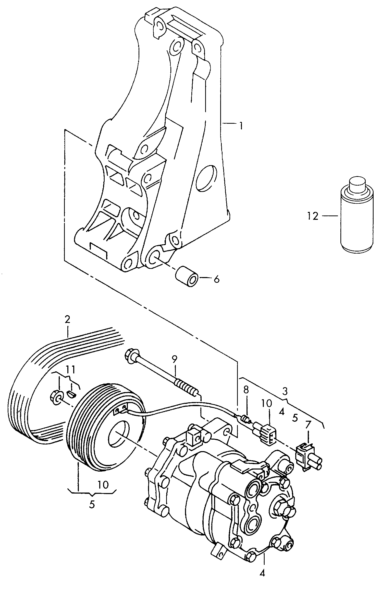 VW/SEAT 6Q0820803D - Компрессор кондиционера unicars.by