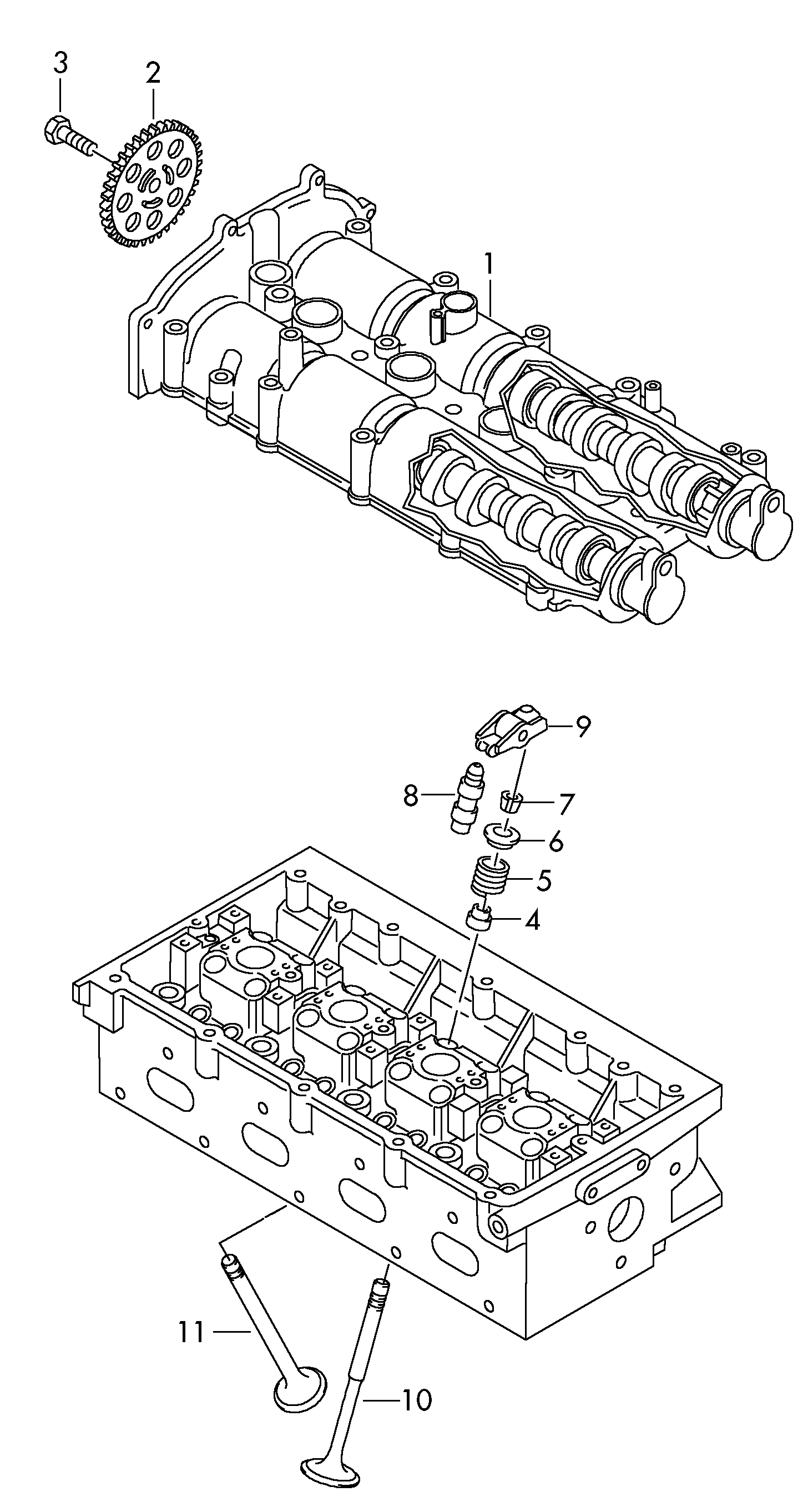 AUDI 03C 109 571 F - Комплект цепи привода распредвала unicars.by